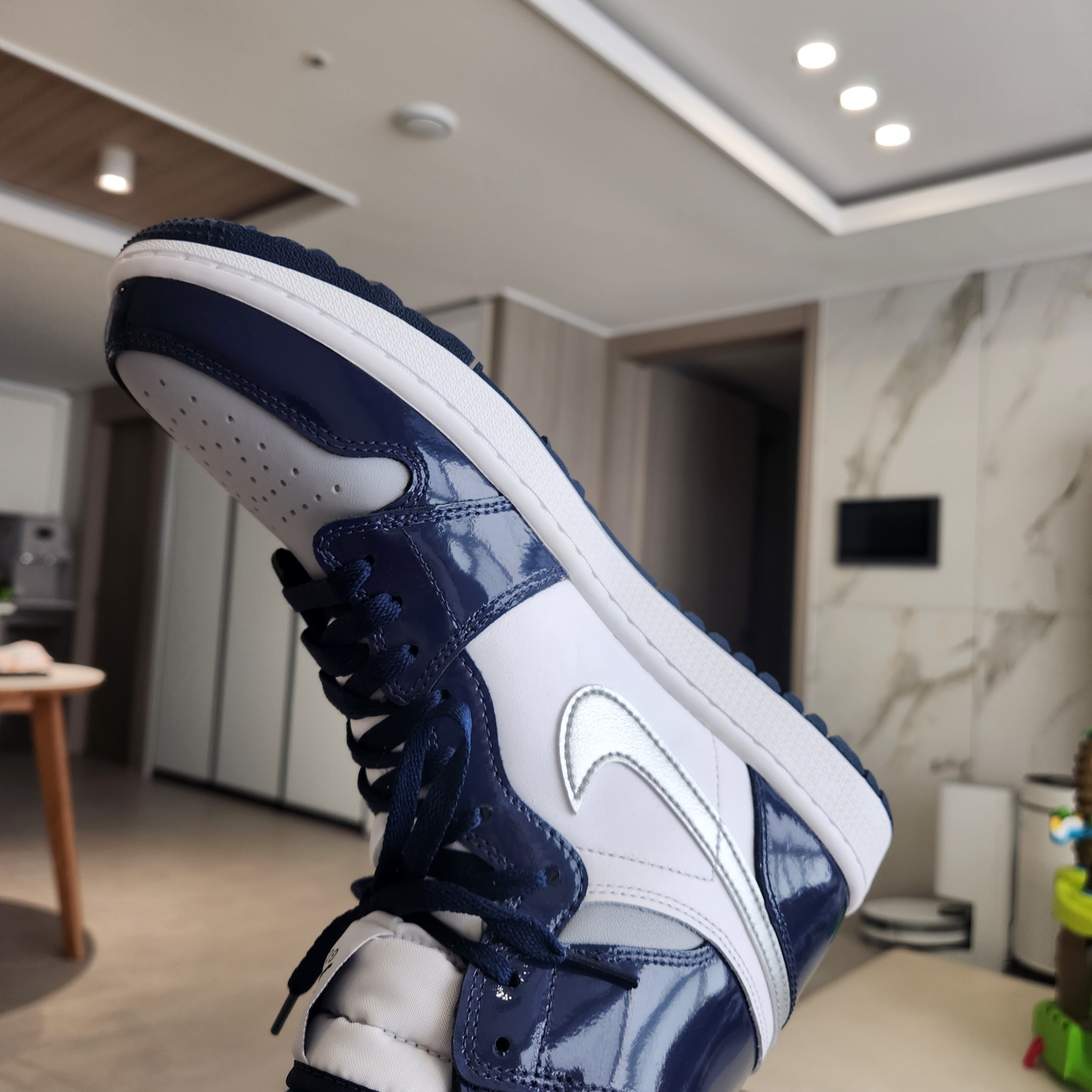 Jordan 1 High Golf Midnight Navy 착용 스타일