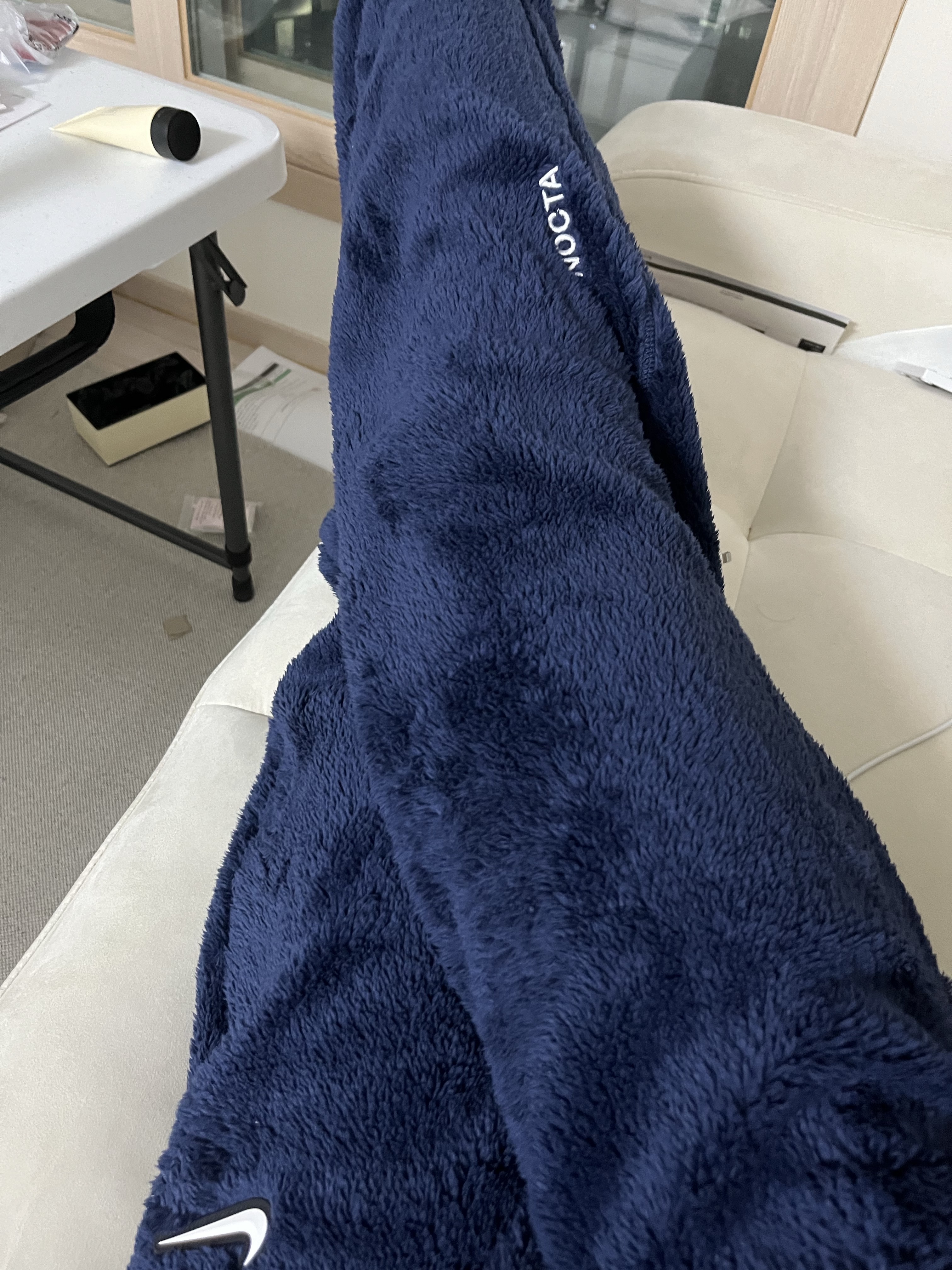 (W) Nike x Drake Nocta 8K Peaks Fleece Pants Midnight Navy (DV3643-410) 착용 스타일