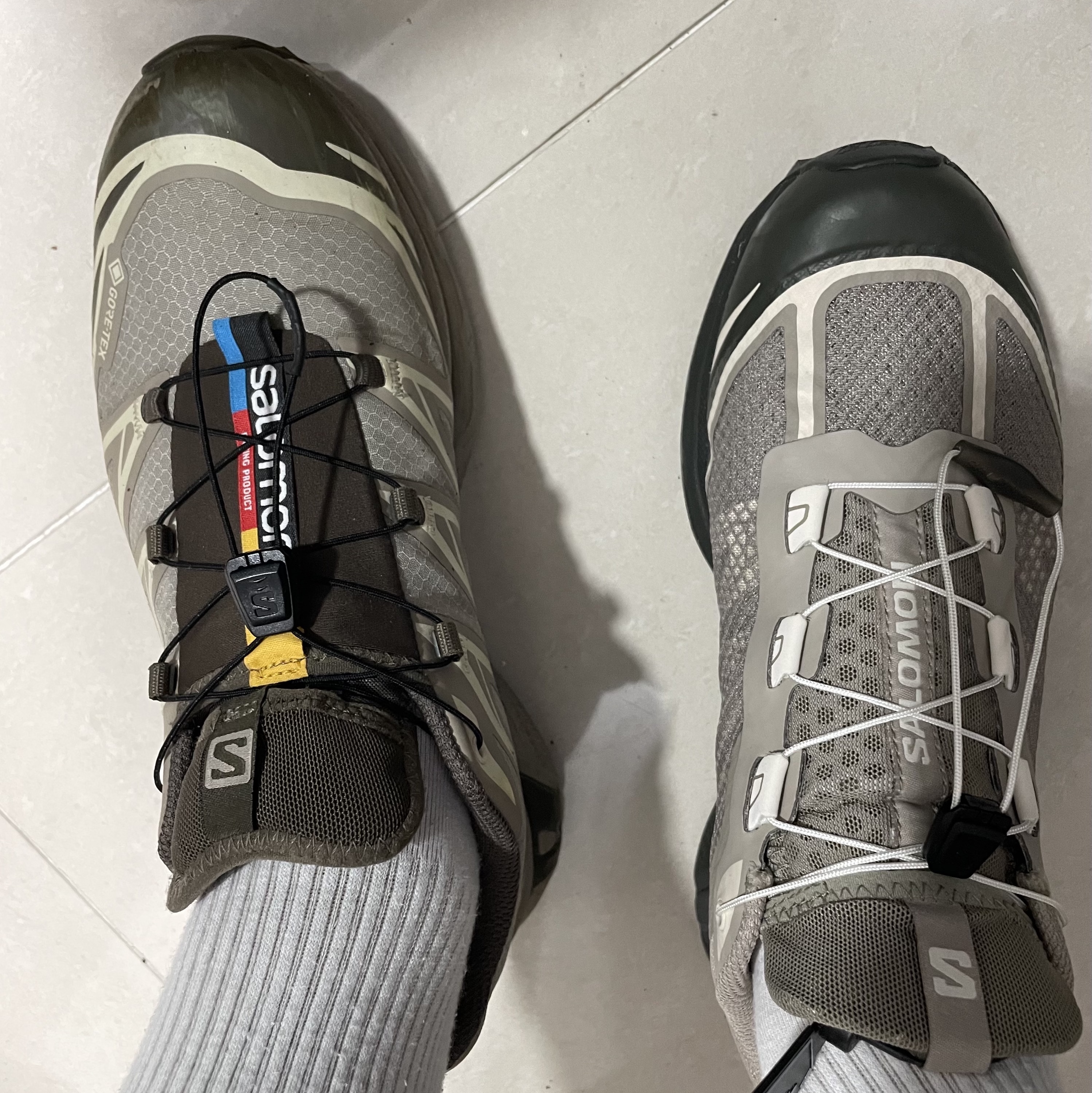 Salomon XT-6 FT Vintage Khaki, Salomon XT-6 Gore-Tex Vintage Khaki 착용 스타일 - 2