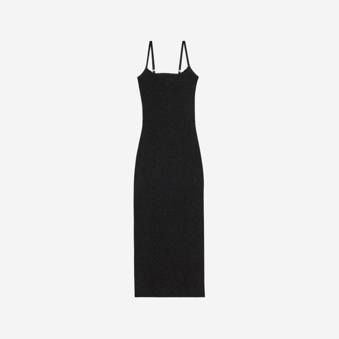 (W) Jacquemus La Robe Fiesta Midi Lurex Mesh Midi Dress Black 상세 이미지 1