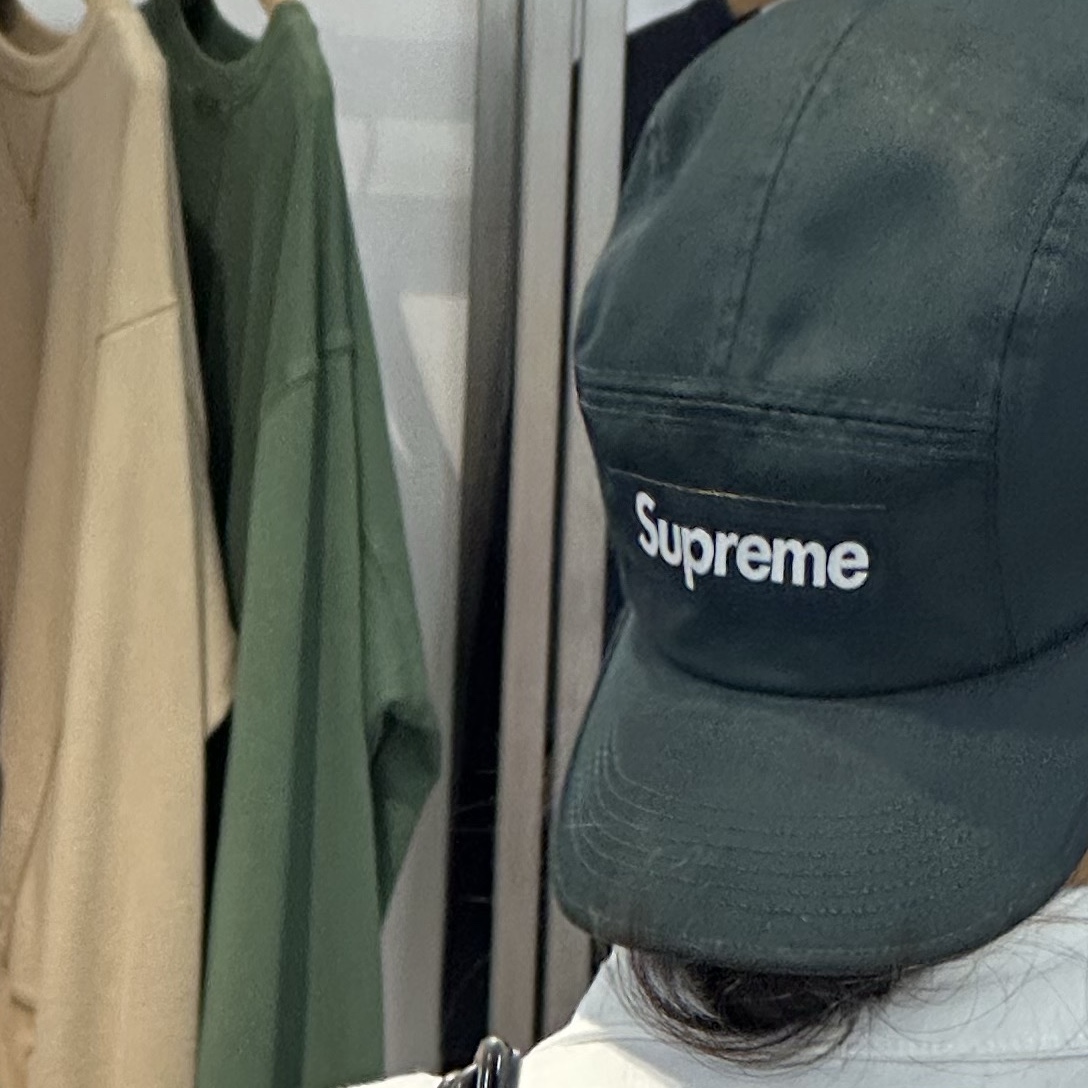 Supreme Coated Cordura Camp Cap Teal - 22SS 착용 스타일