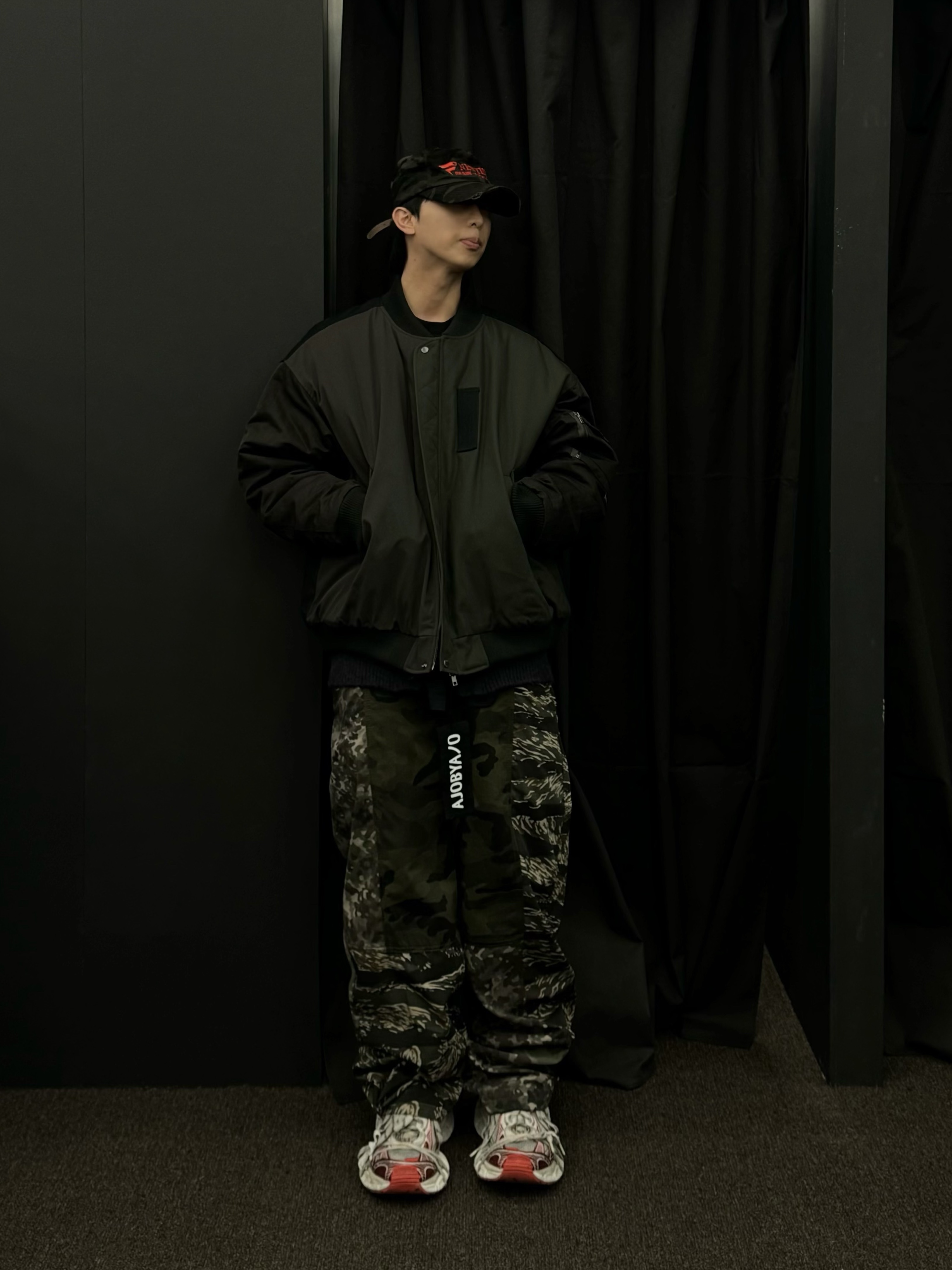 Balenciaga 3XL Sneakers White Red, Etce New Vision Camo Cap Night Jungle 착용 스타일 - 1