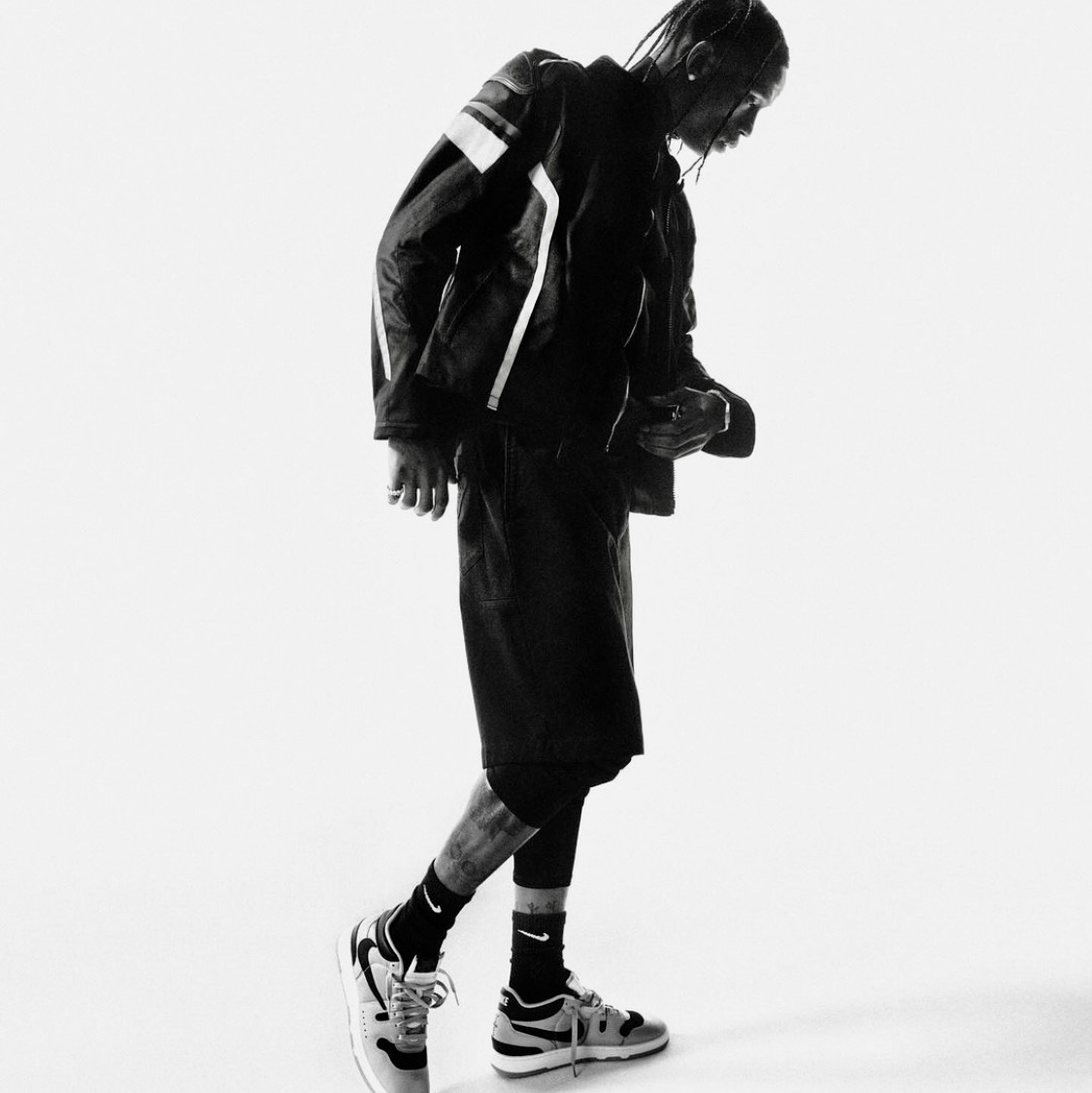 Nike x Travis Scott Mac Attack SP Light Smoke Grey 착용 스타일