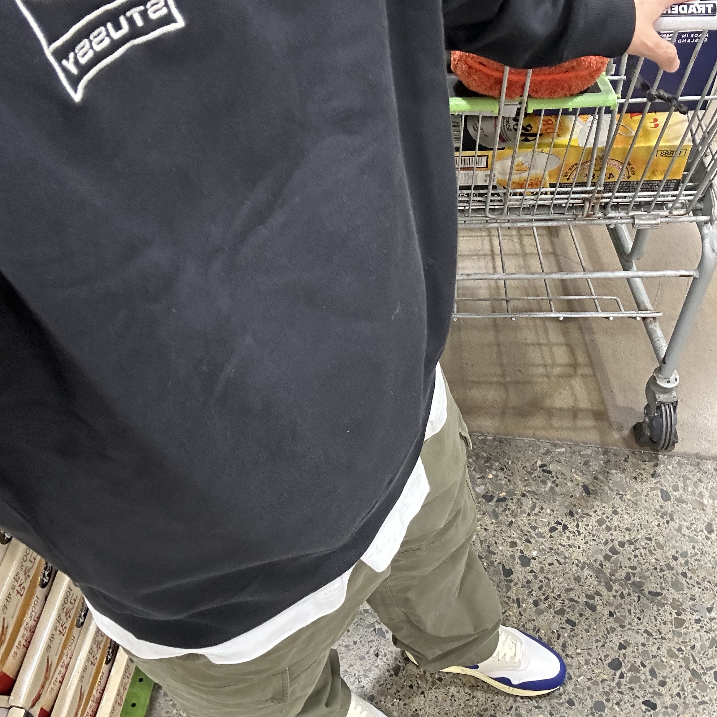 Nike x Stussy NRG Washed Fleece Crewneck Black (DO5310-010) 착용 스타일