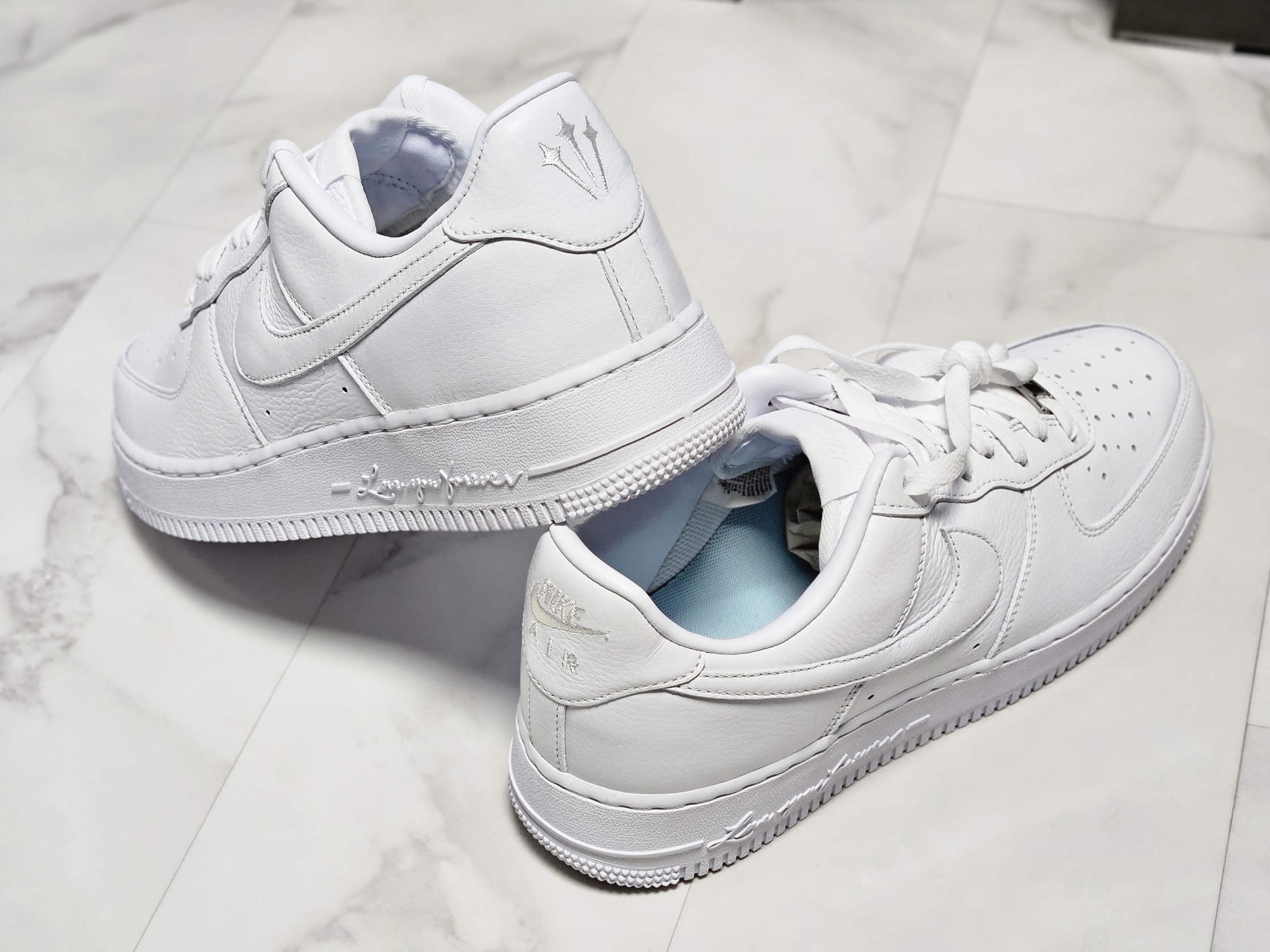 Nike x Drake Nocta Air Force 1 Low SP Certified Lover Boy White, Nike x Drake Nocta NRG LU L91 Cap White 착용 스타일 - 7