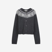 Yunse Women Nordic Cardigan Charcoal