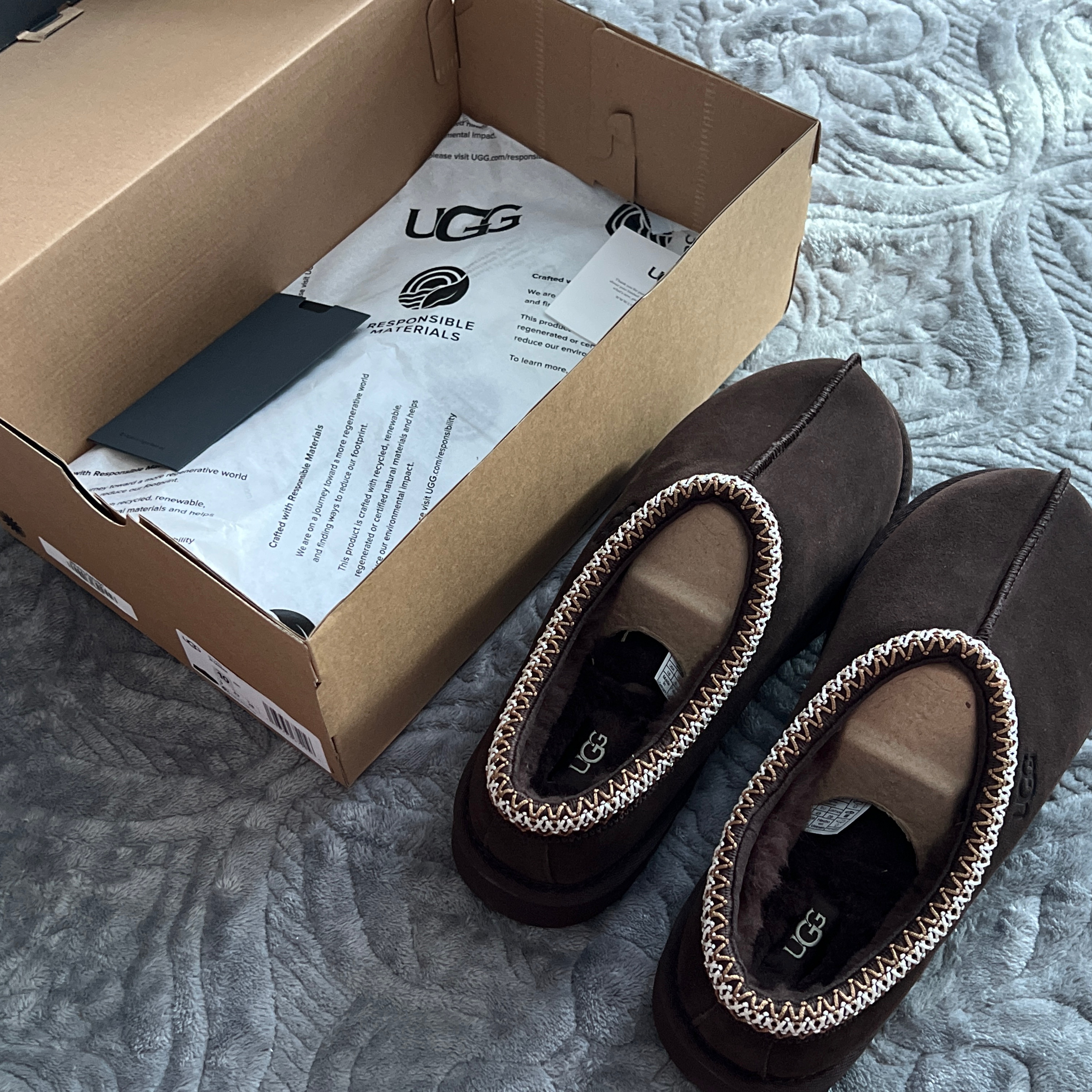 UGG Tasman Slipper Dusted Cocoa 착용 스타일 - 4
