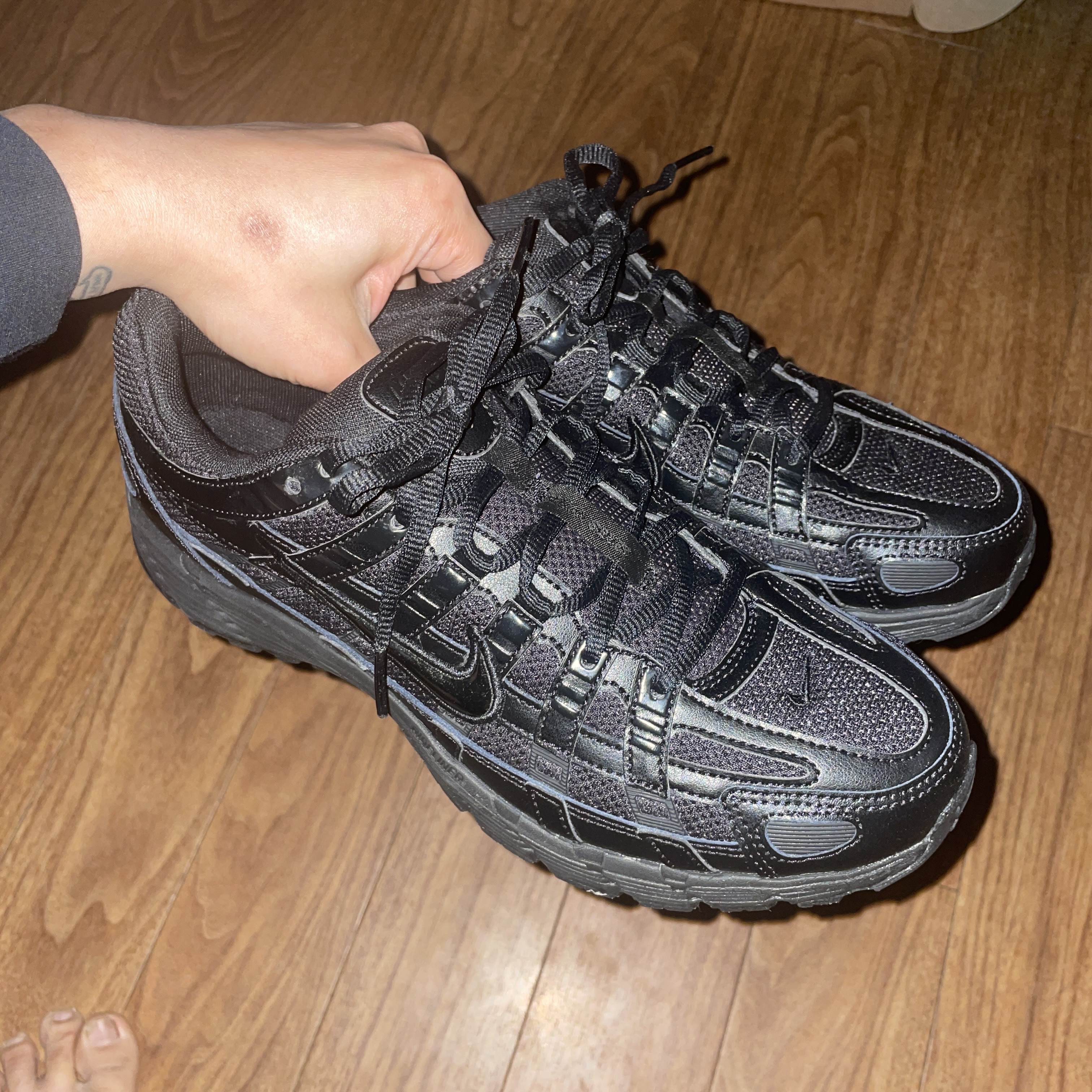 Nike P-6000 Black 착용 스타일