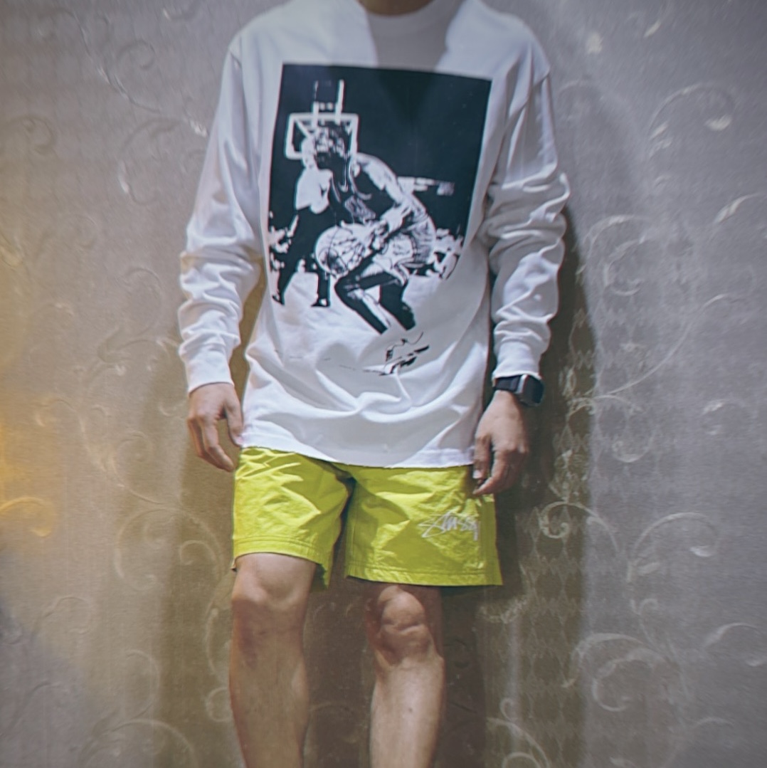 Nike x Stussy Shorts High Voltage (FJ9167-344) 착용 스타일