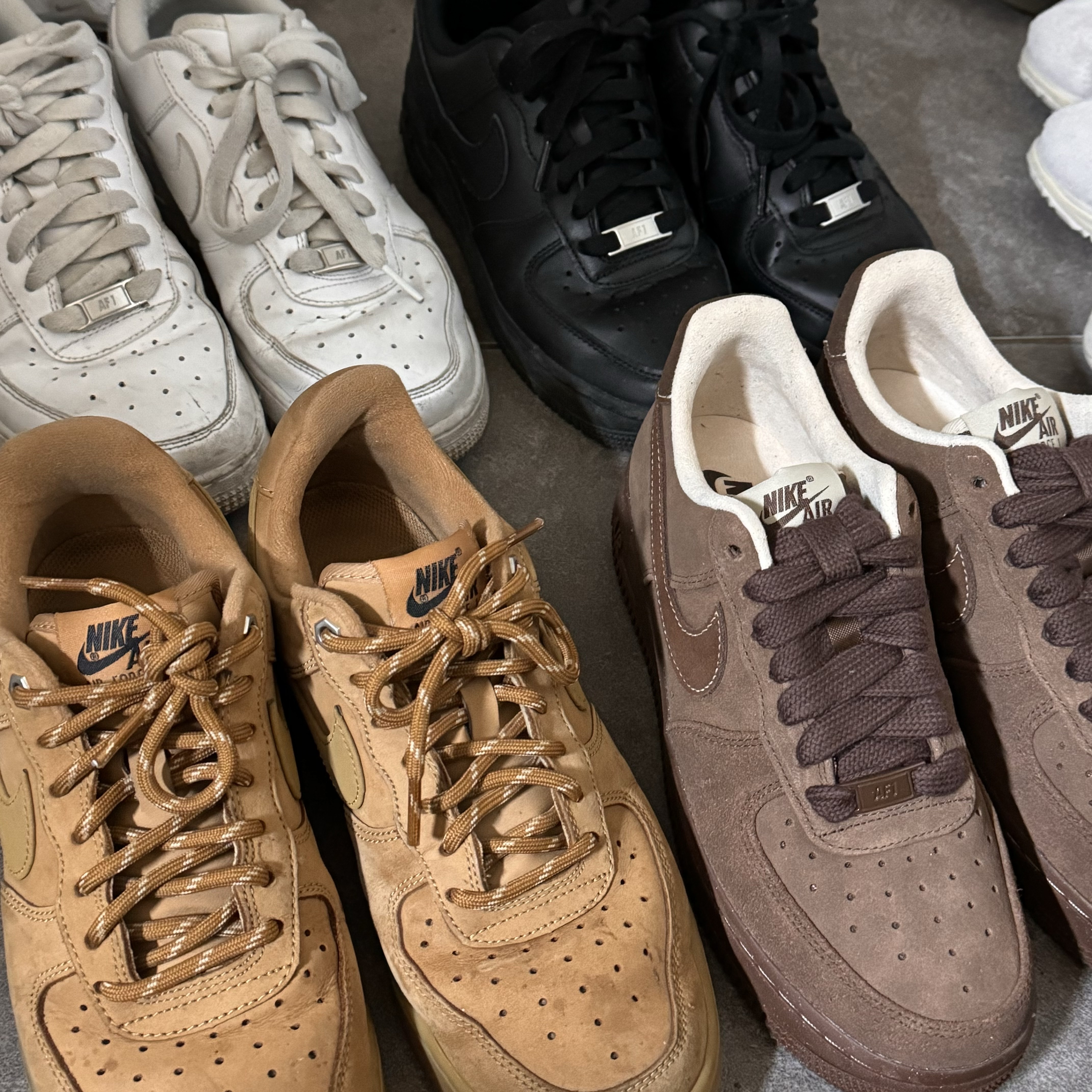 (W) Nike Air Force 1 '07 Cacao Wow, Nike Air Force 1 '07 Low White 착용 스타일 - 2