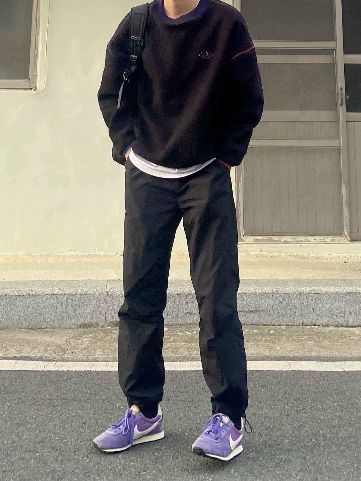 Nike Pre Montreal Racer Vintage Puple 착용 스타일