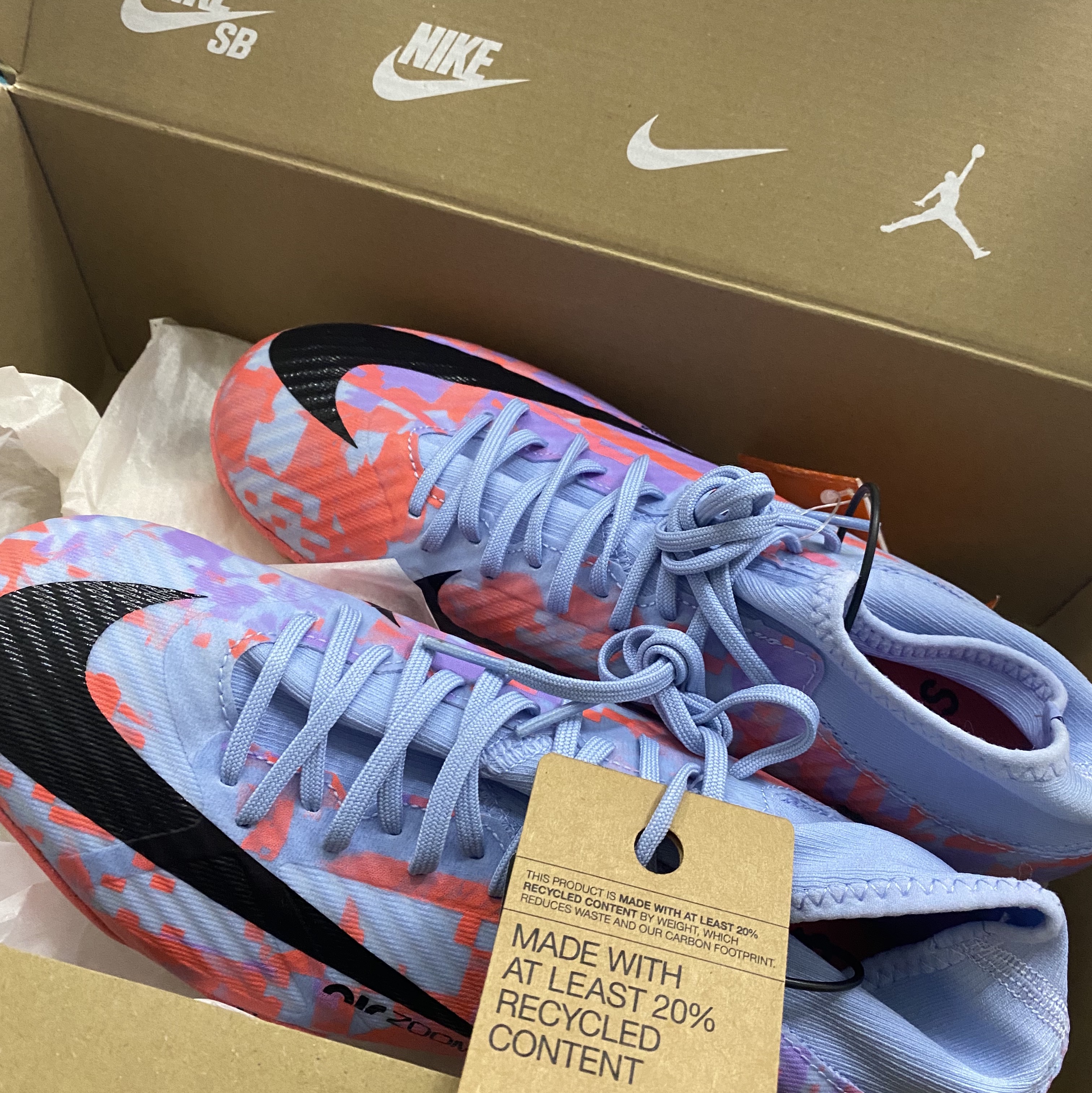 Nike Zoom Mercurial Dream Speed Superfly 9 Academy TF Cobalt Bliss Black 착용 스타일