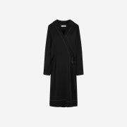 Yunse Women Ecru Wrap Dress Black