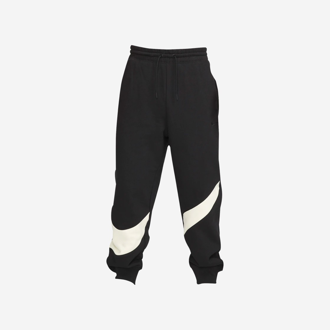 Nike Swoosh Fleece Pants Black Coconut Milk - Asia 상세 이미지 1