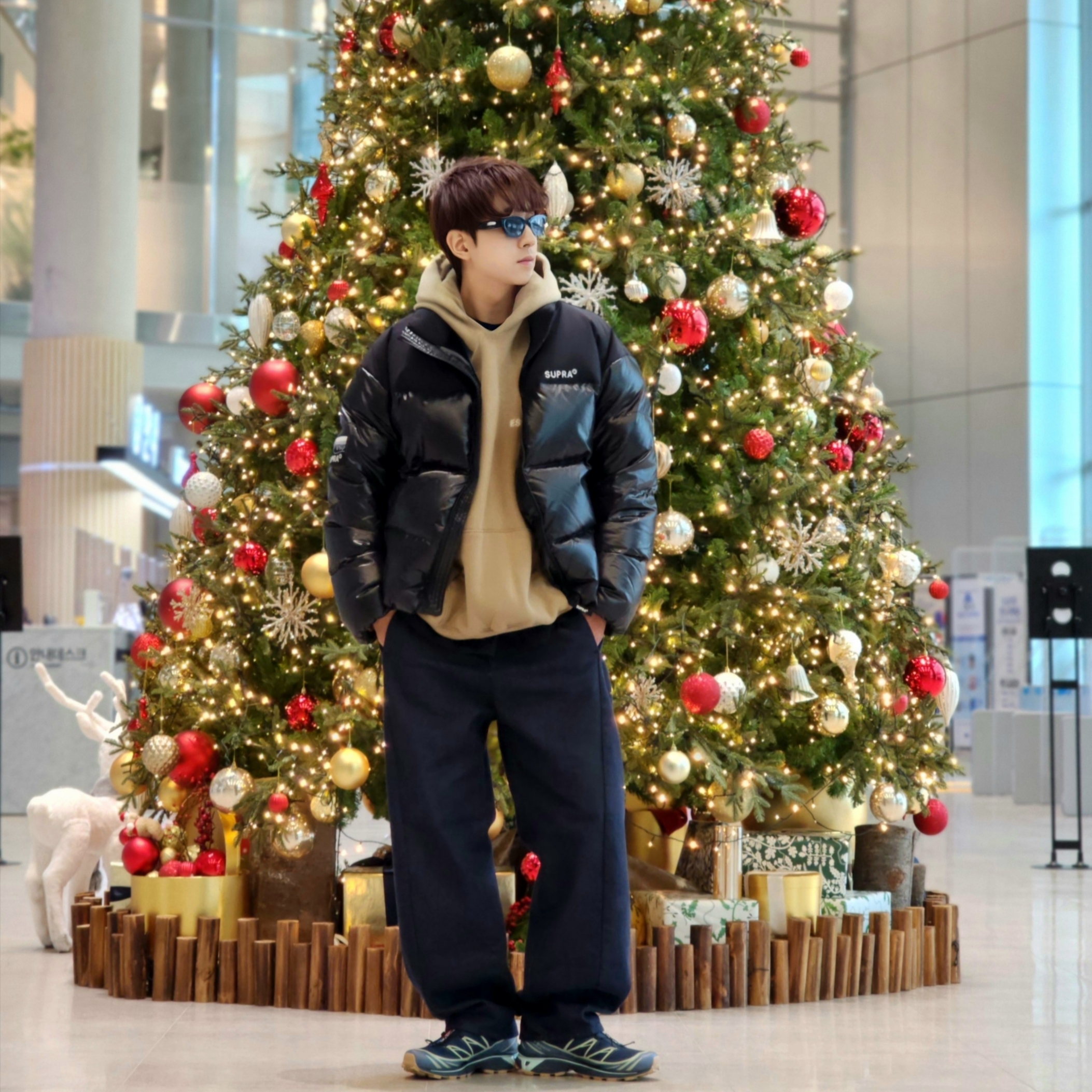 Essentials Hoodie Oak - 22SS, Salomon XT-6 GTX Carbon Bering Sea 착용 스타일 - 1