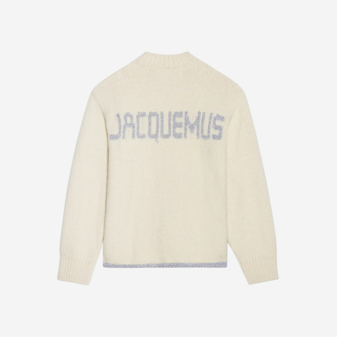 Jacquemus La Maille Pavane Jacquard Logo Sweater Off White 상세 이미지 1