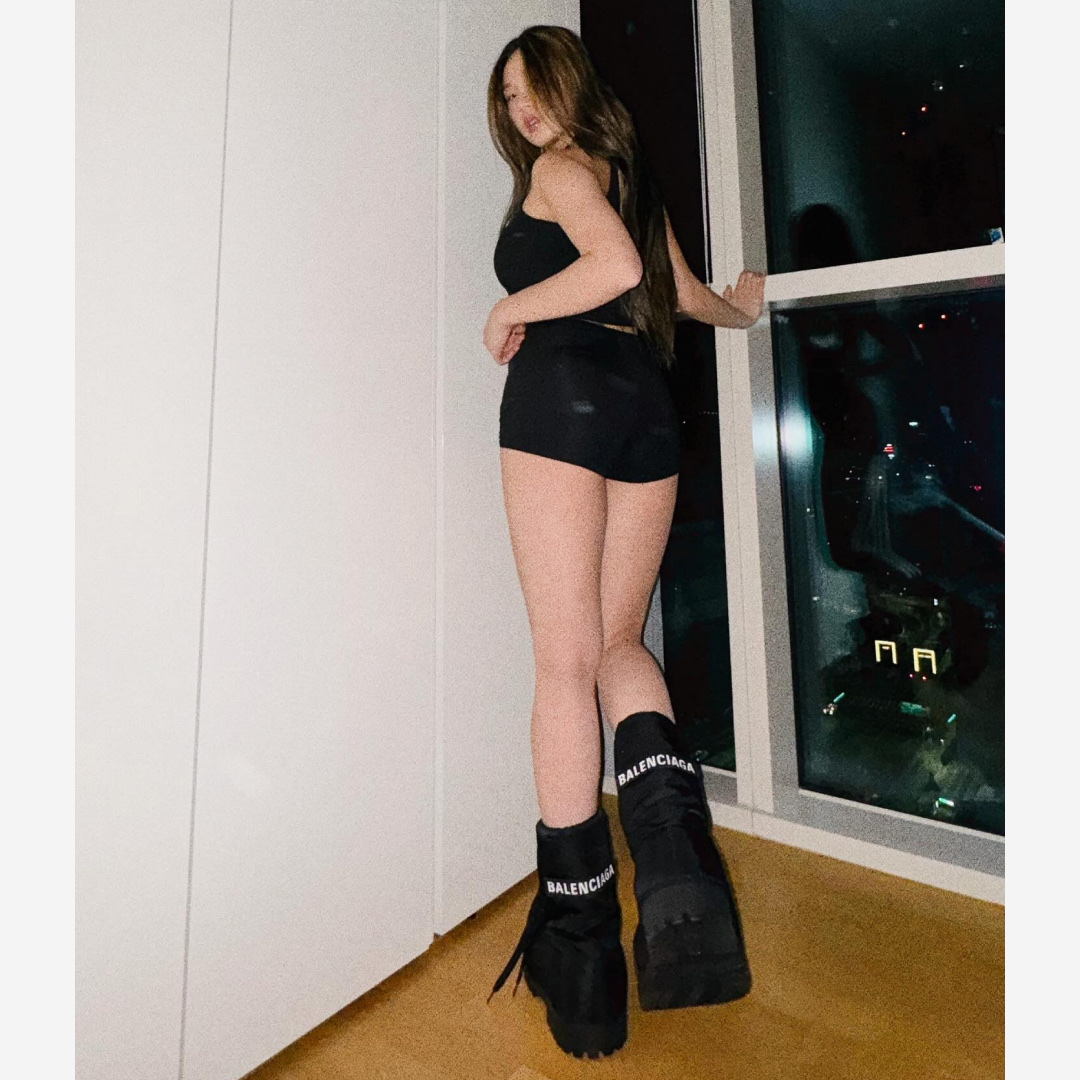 Balenciaga Skiwear Alaska Nylon Low Boot Black 착용 스타일 - 4