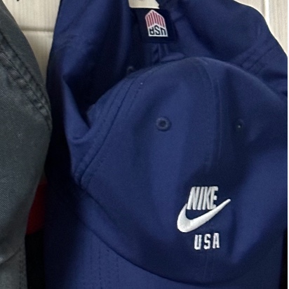 Nike USA Heritage 86 Dri-Fit Cap Loyal Blue 착용 스타일
