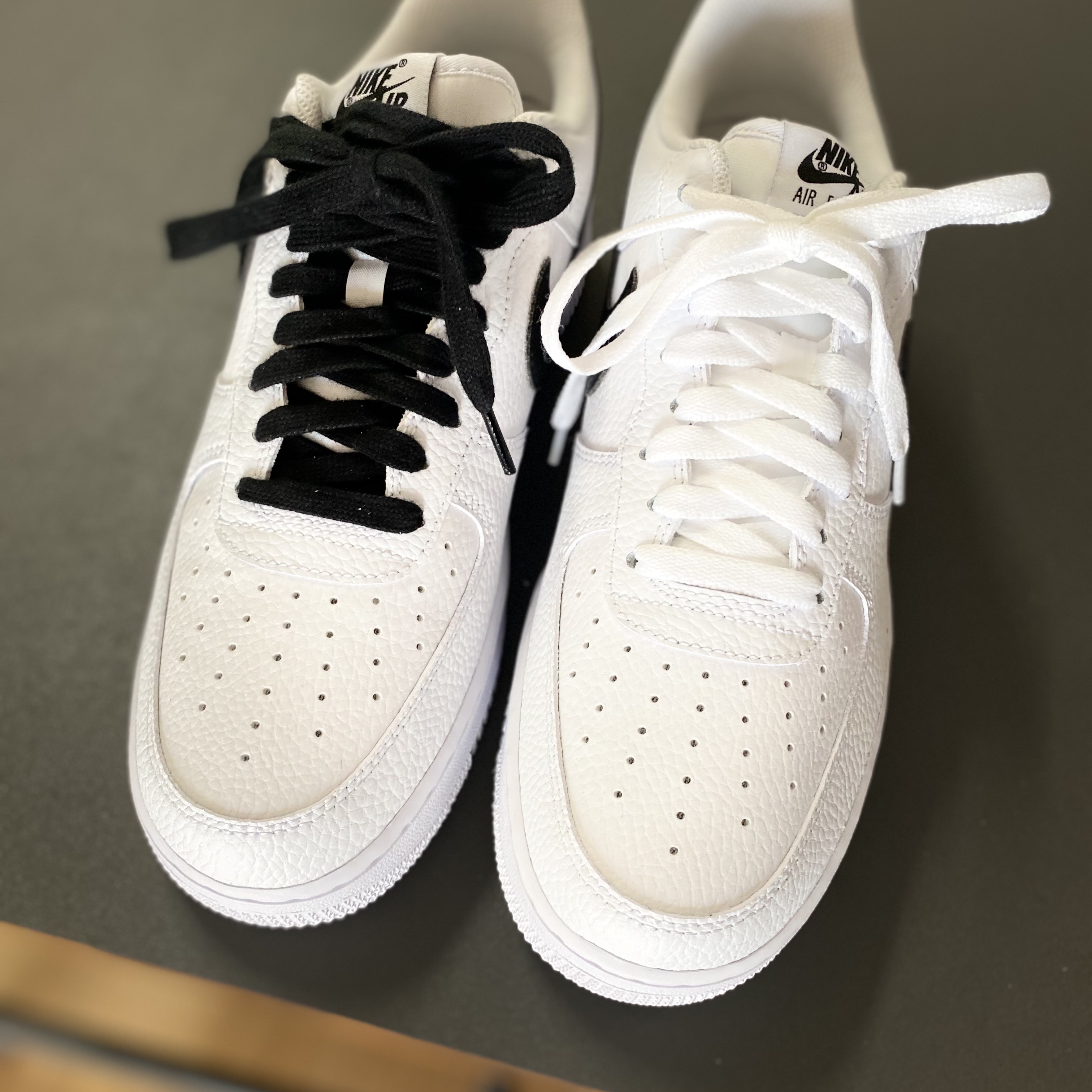 Nike Air Force 1 '07 White Black 착용 스타일 - 2