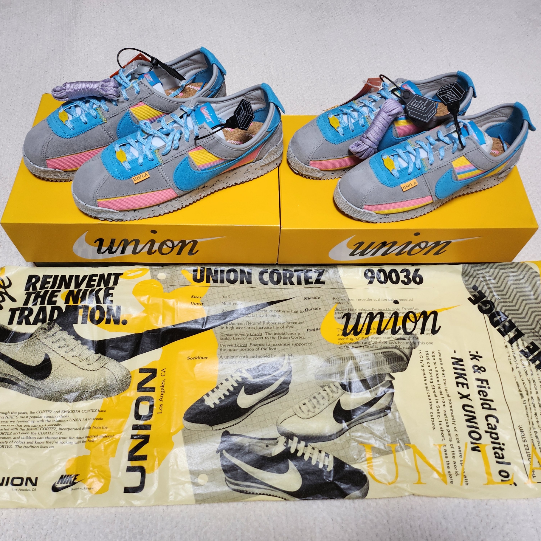 Nike x Union Cortez SP Light Smoke 착용 스타일