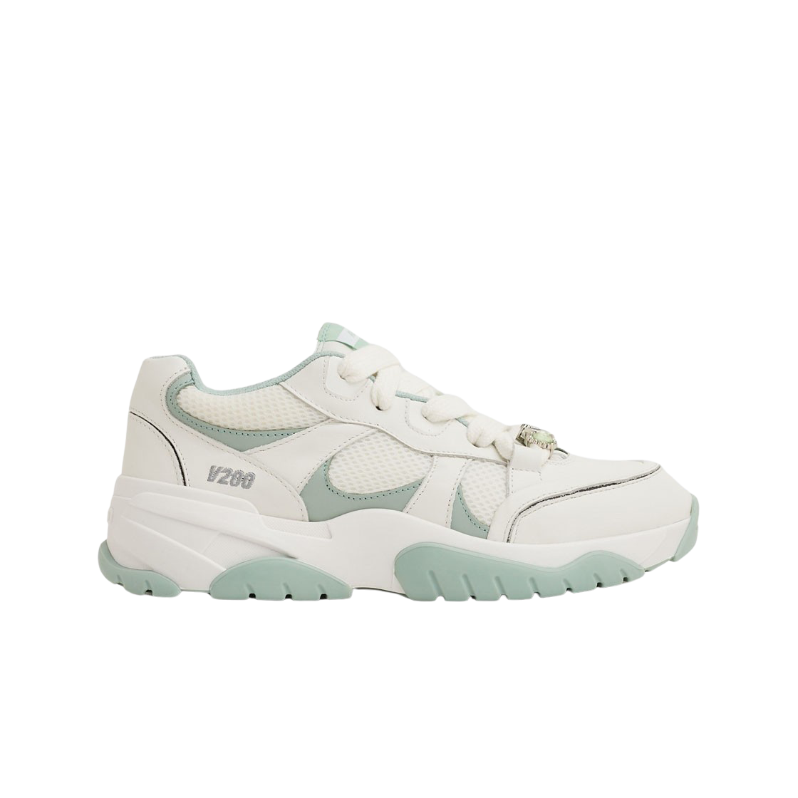 (W) 악셀 아리가토 캣피쉬 로 스니커즈 화이트 더스티 민트((W) Axel Arigato Catfish Lo Sneakers White Dusty Mint)