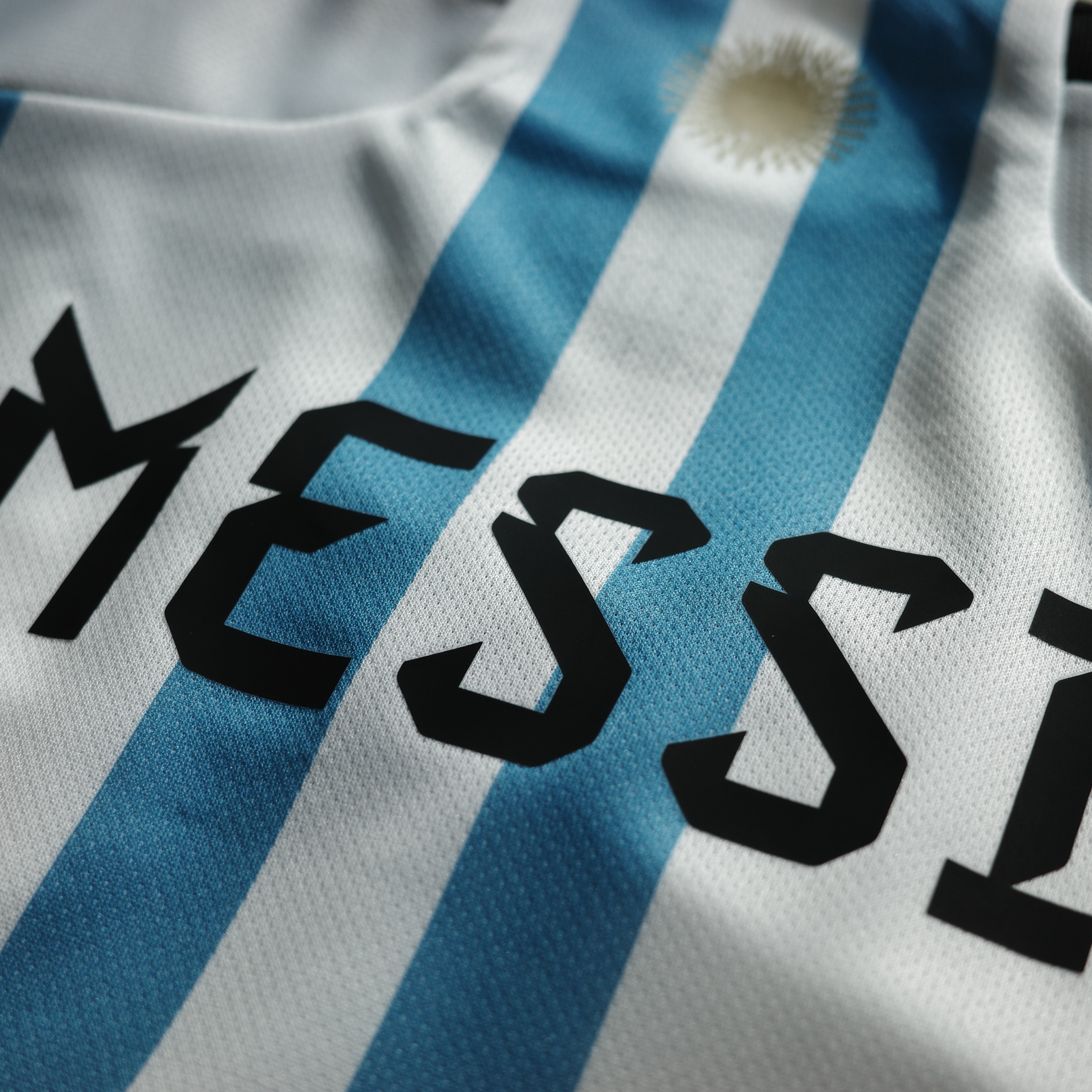 Adidas Argentina Home Jersey 2022 White Light Blue - US Sizing (Non Marking Ver.) 착용 스타일 - 3