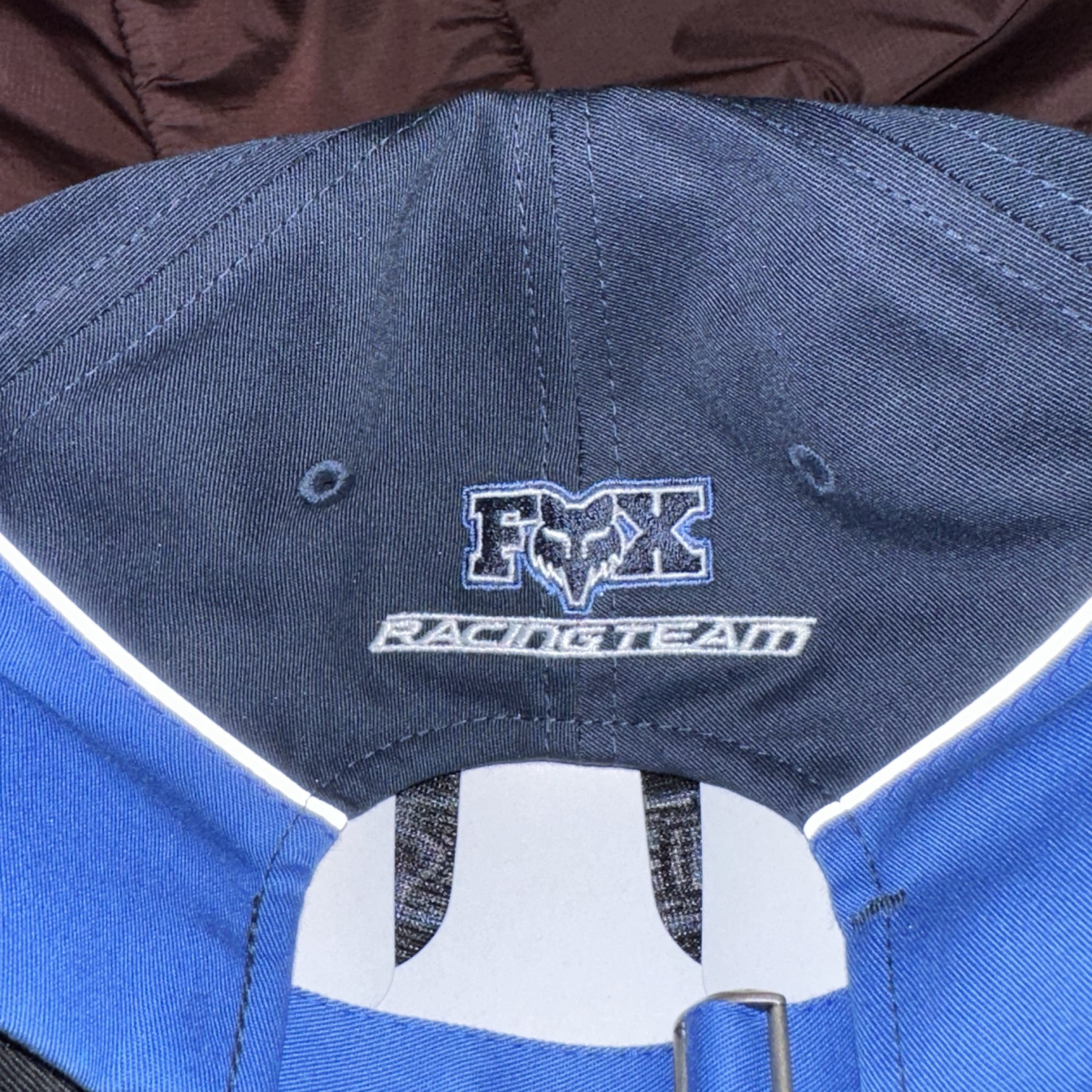 Supreme Fox Racing 6-Panel Blue - 23FW 착용 스타일