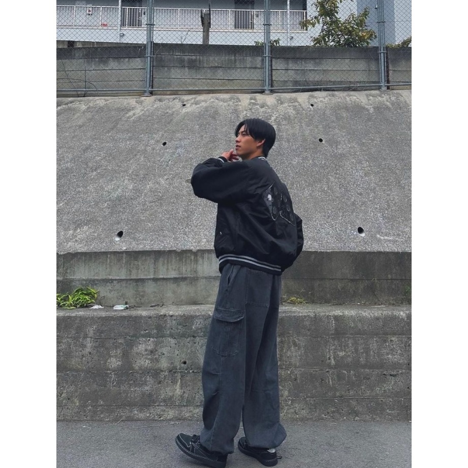 Stussy Sequins Satin Jacket Black ์ฐฉ์ฉ ์คํ์ผ - 4