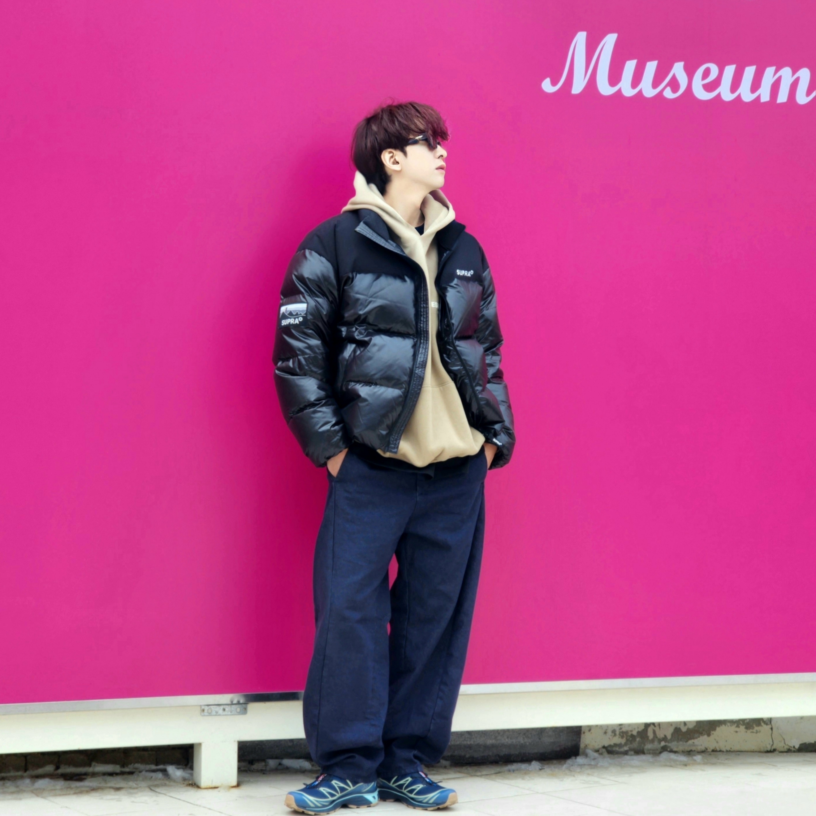 Essentials Hoodie Oak - 22SS, Salomon XT-6 GTX Carbon Bering Sea 착용 스타일 - 1