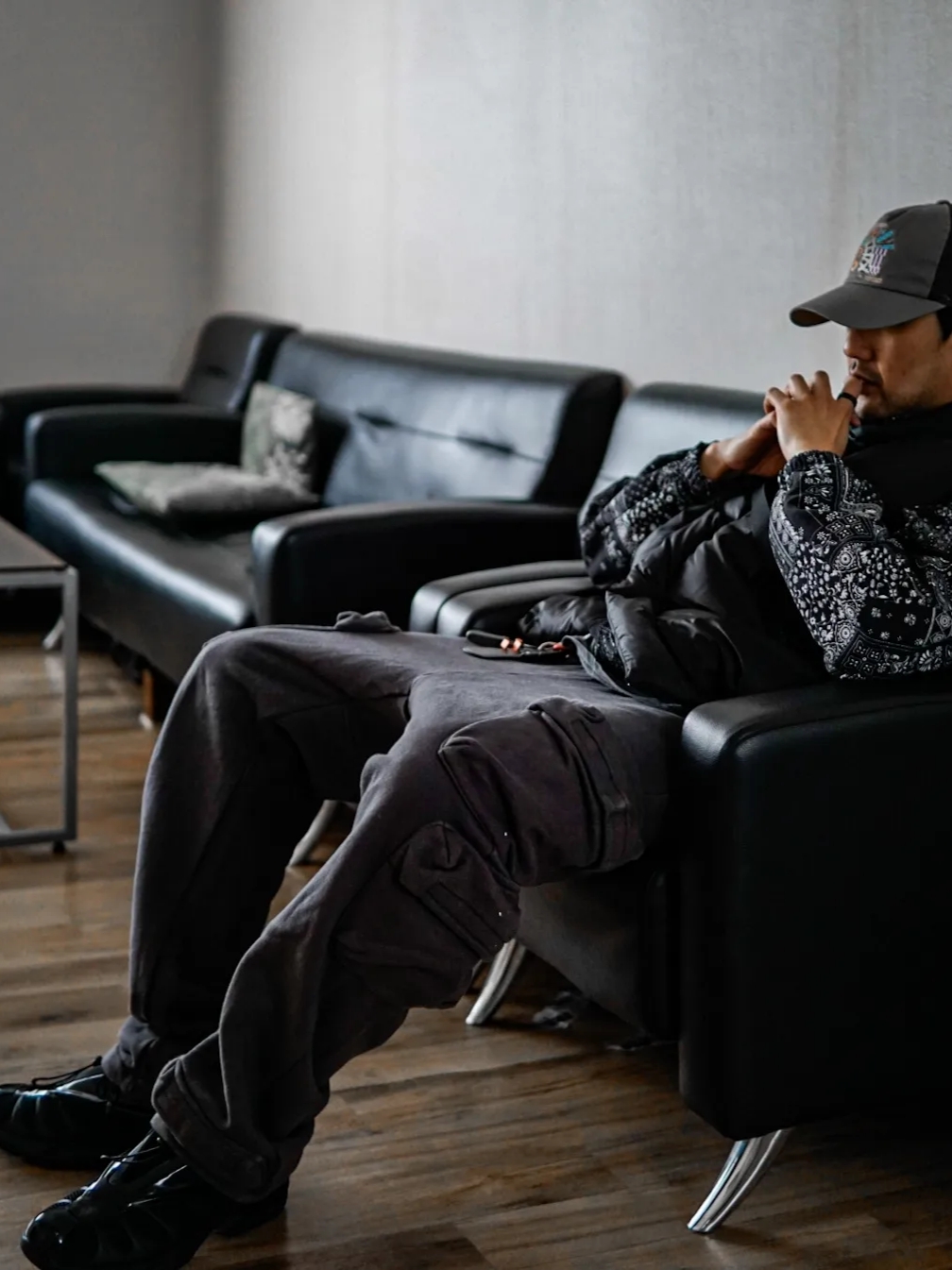 Fila x Thug Club Replica 2002 Black 착용 스타일 - 2