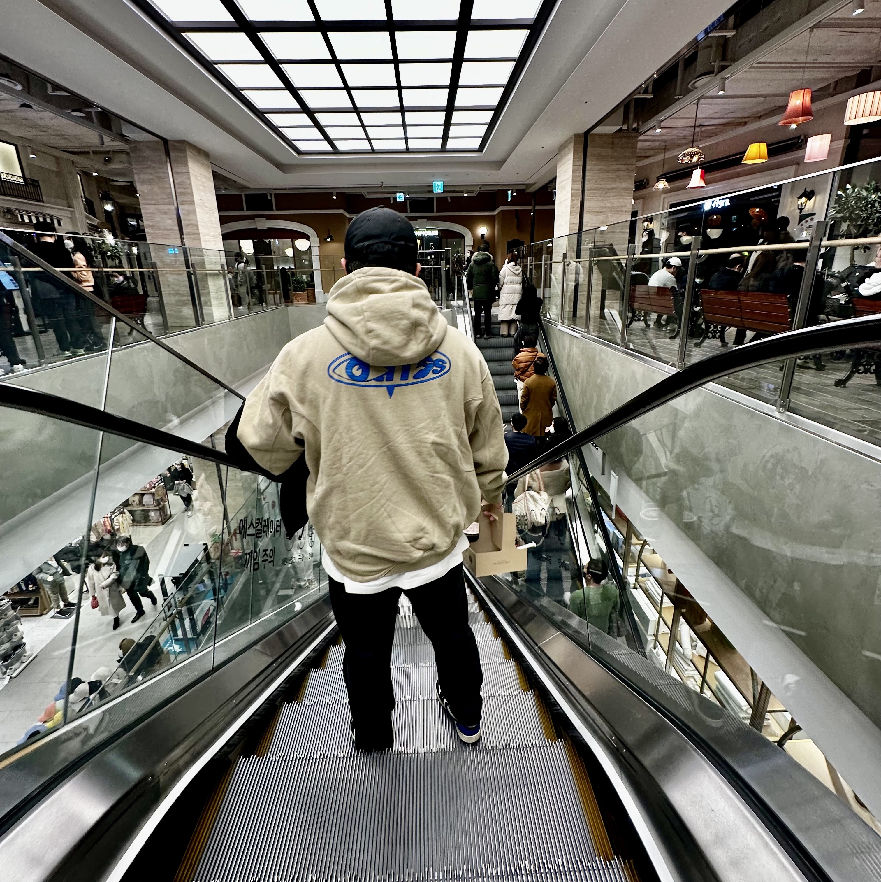 Nike x Off-White NRG Fleece Hoodie Khaki - Asia 착용 스타일