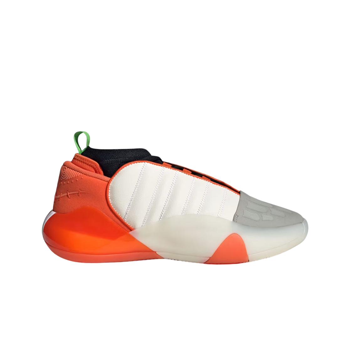 IG1623 Adidas Harden Vol. 7 Chalk White Semi Impact Orange - 대표 이미지 #1