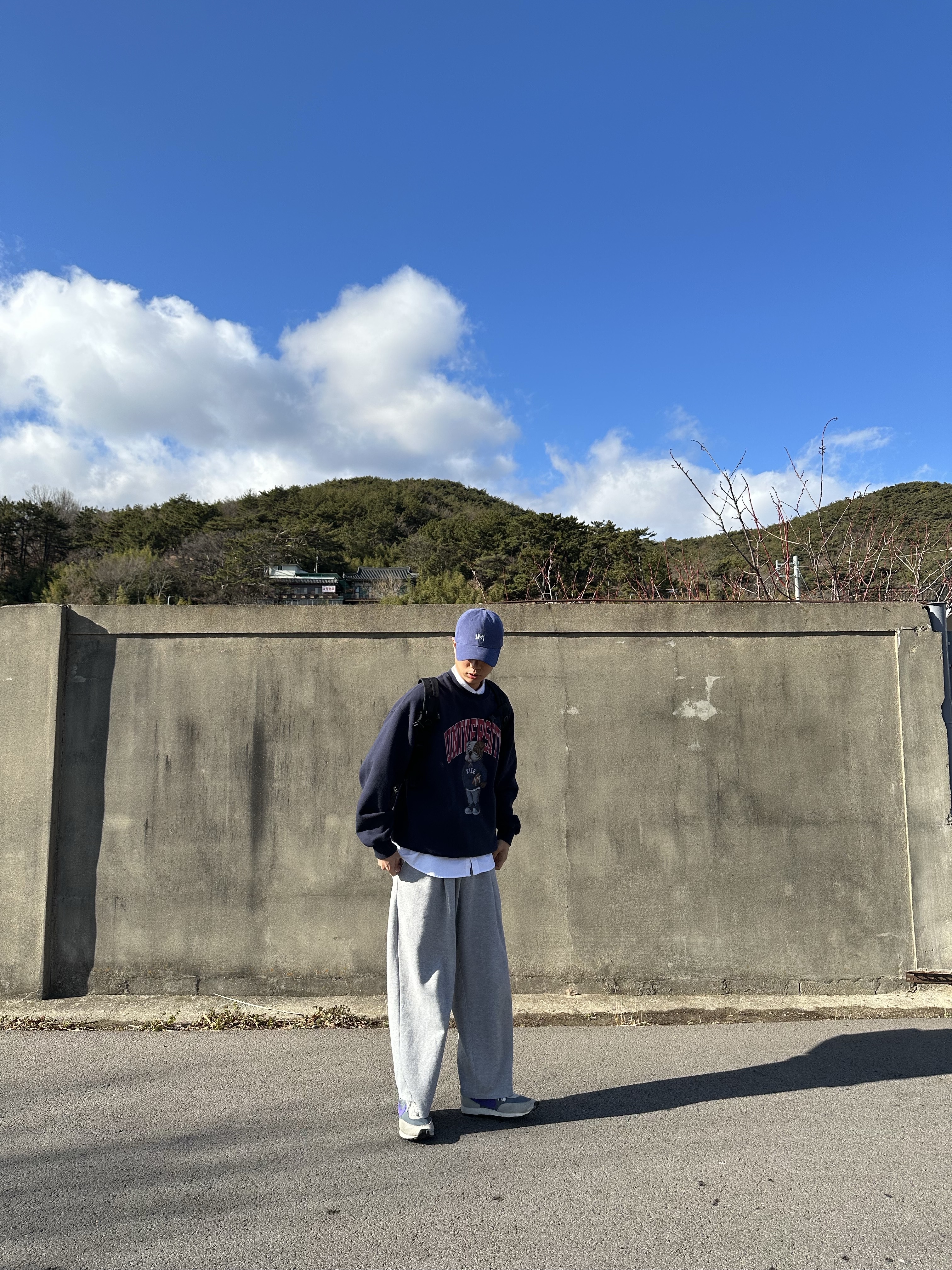 Nike Daybreak SP Cool Grey Hyper Grape 착용 스타일