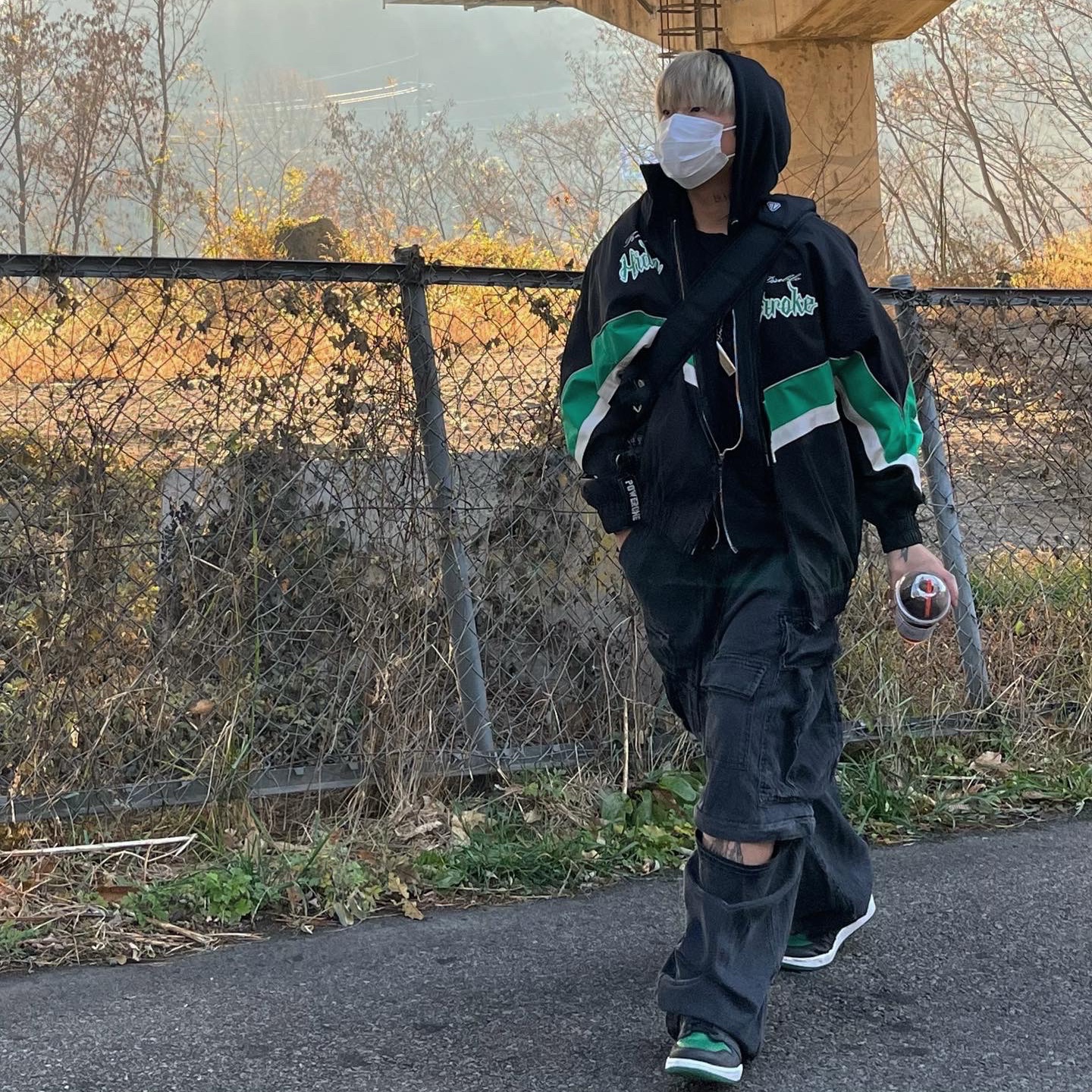 Jordan 1 Retro High OG Pine Green Black 착용 스타일 - 1