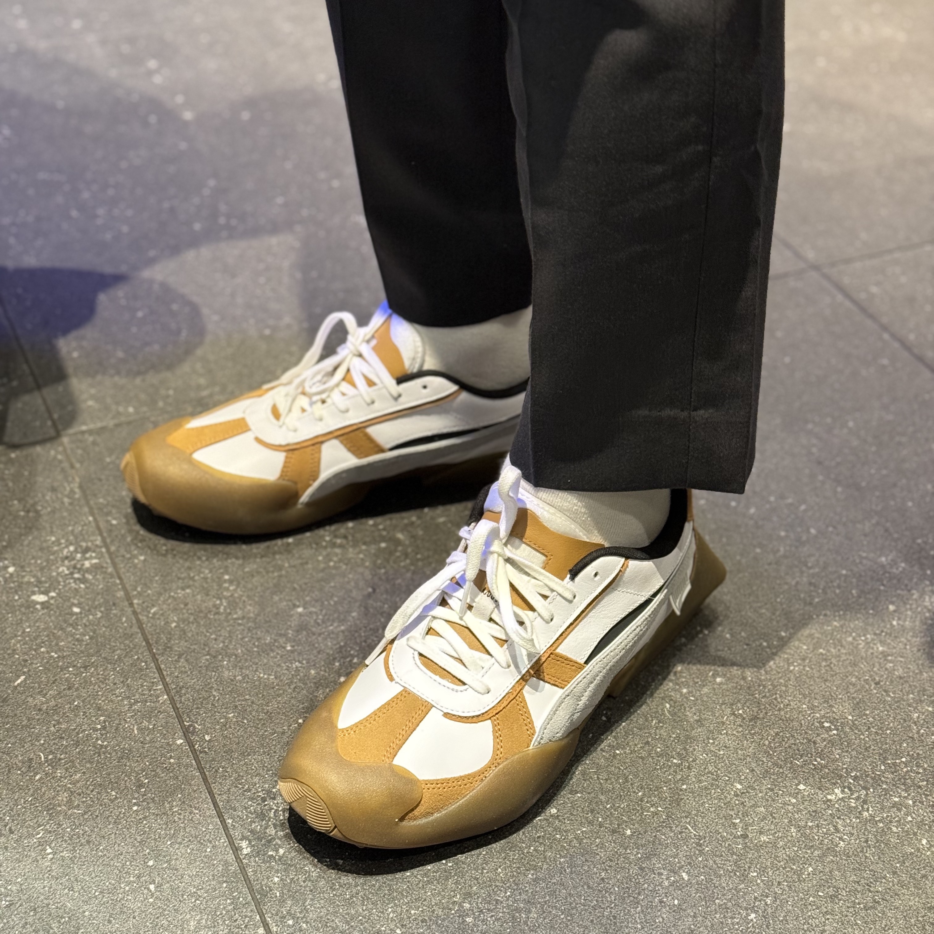 Puma Vaderon White Gum 착용 스타일