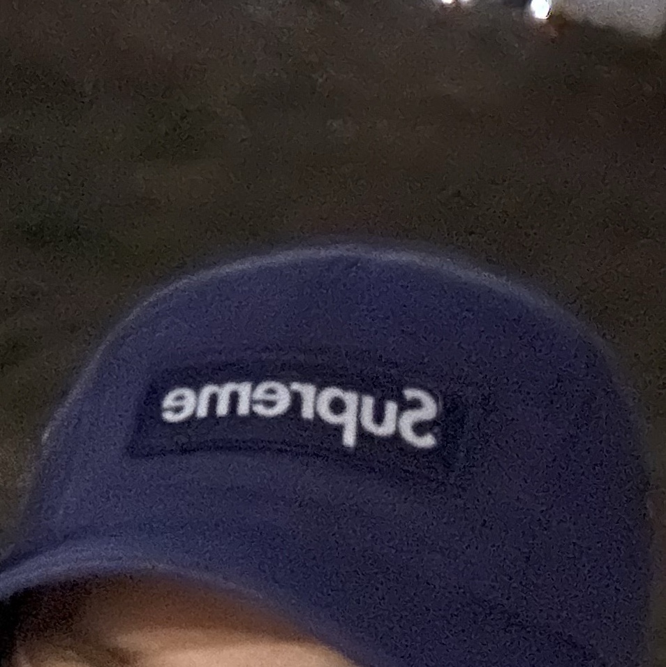 Supreme Military Camp Cap Light Navy - 23SS 착용 스타일