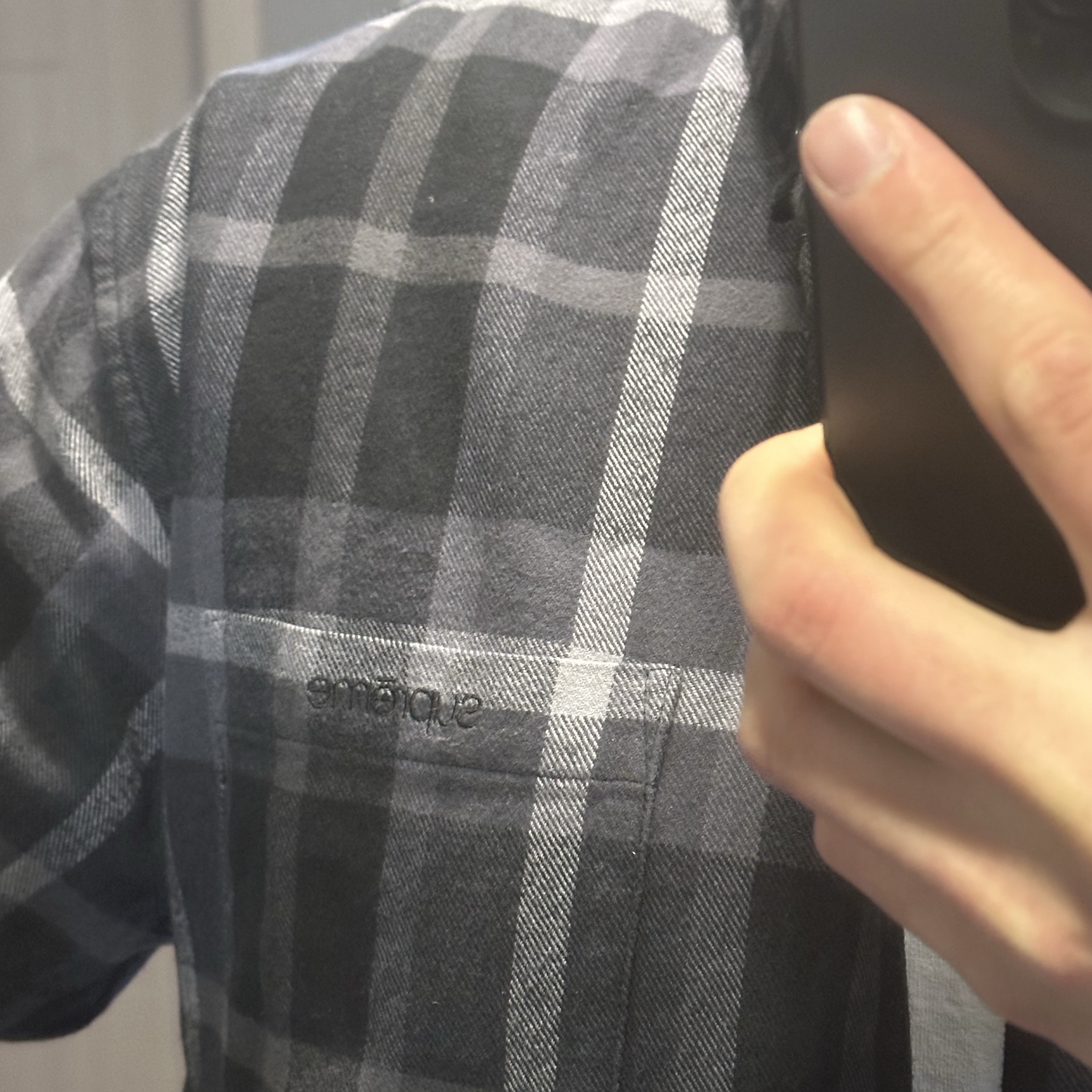 Supreme Plaid Flannel Shirt Black - 23FW 착용 스타일