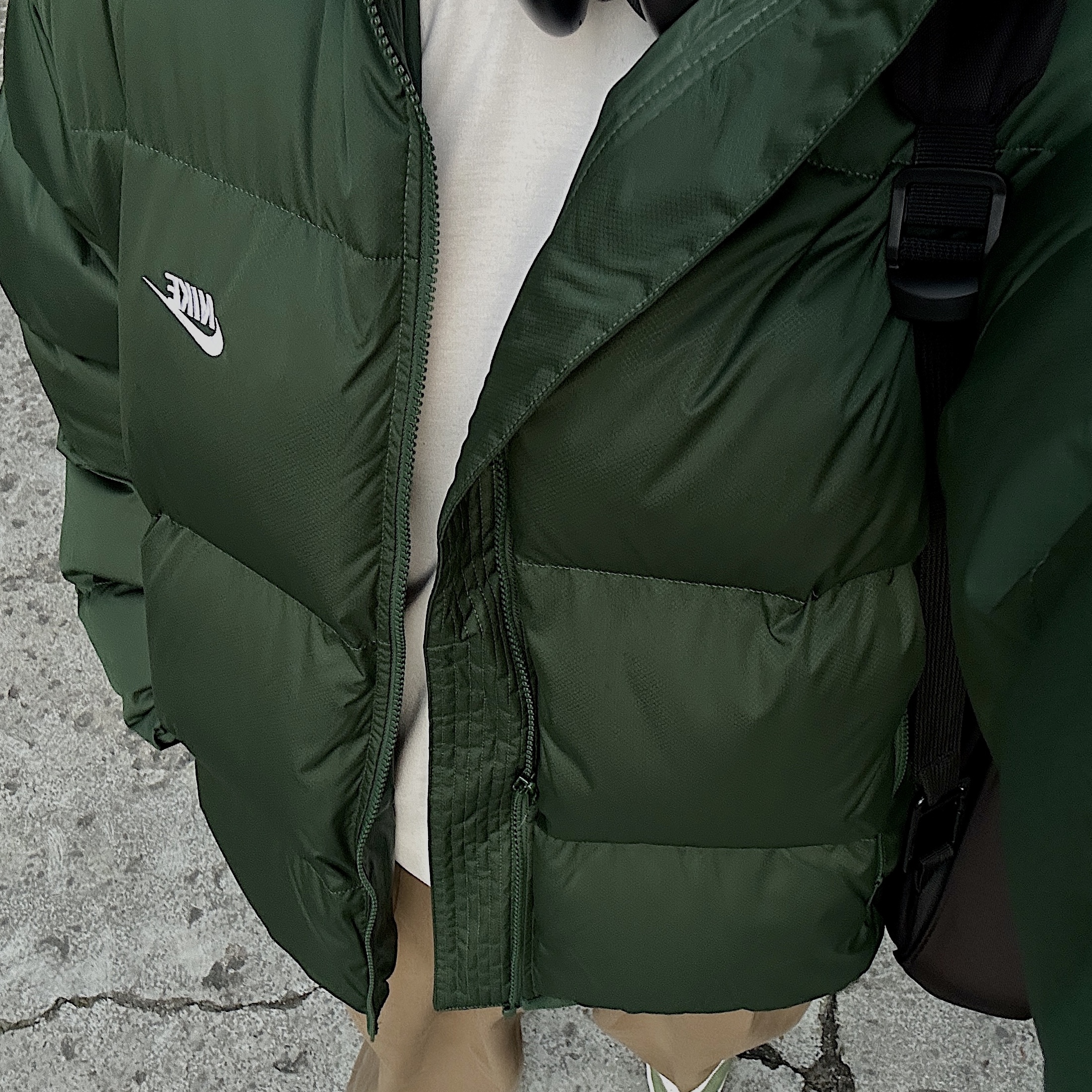 Nike NSW Puffer Jacket Fir - Asia 착용 스타일 - 3