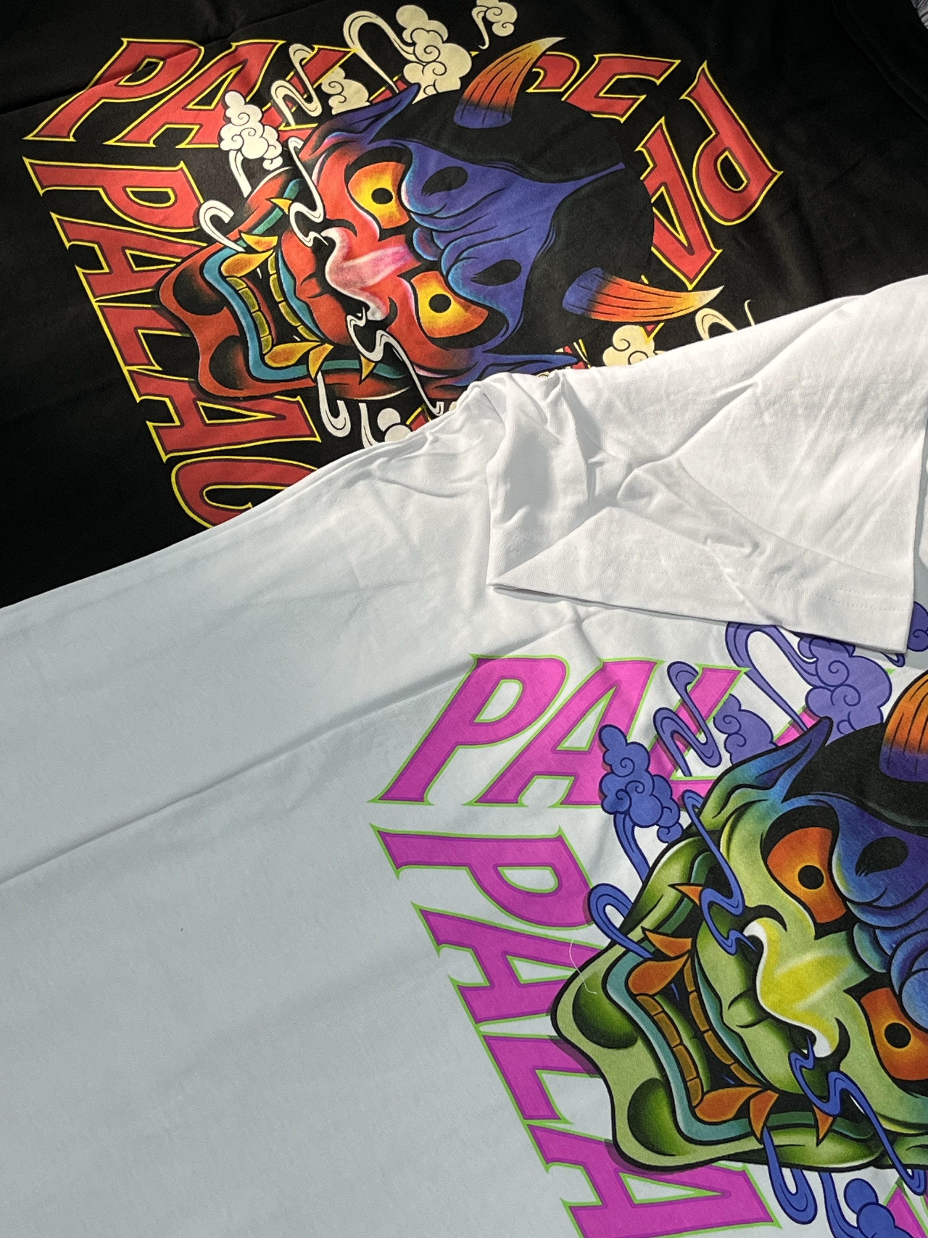 Palace Demon P3 T-Shirt White - 23FW, Palace Demon P3 T-Shirt Black - 23FW 착용 스타일