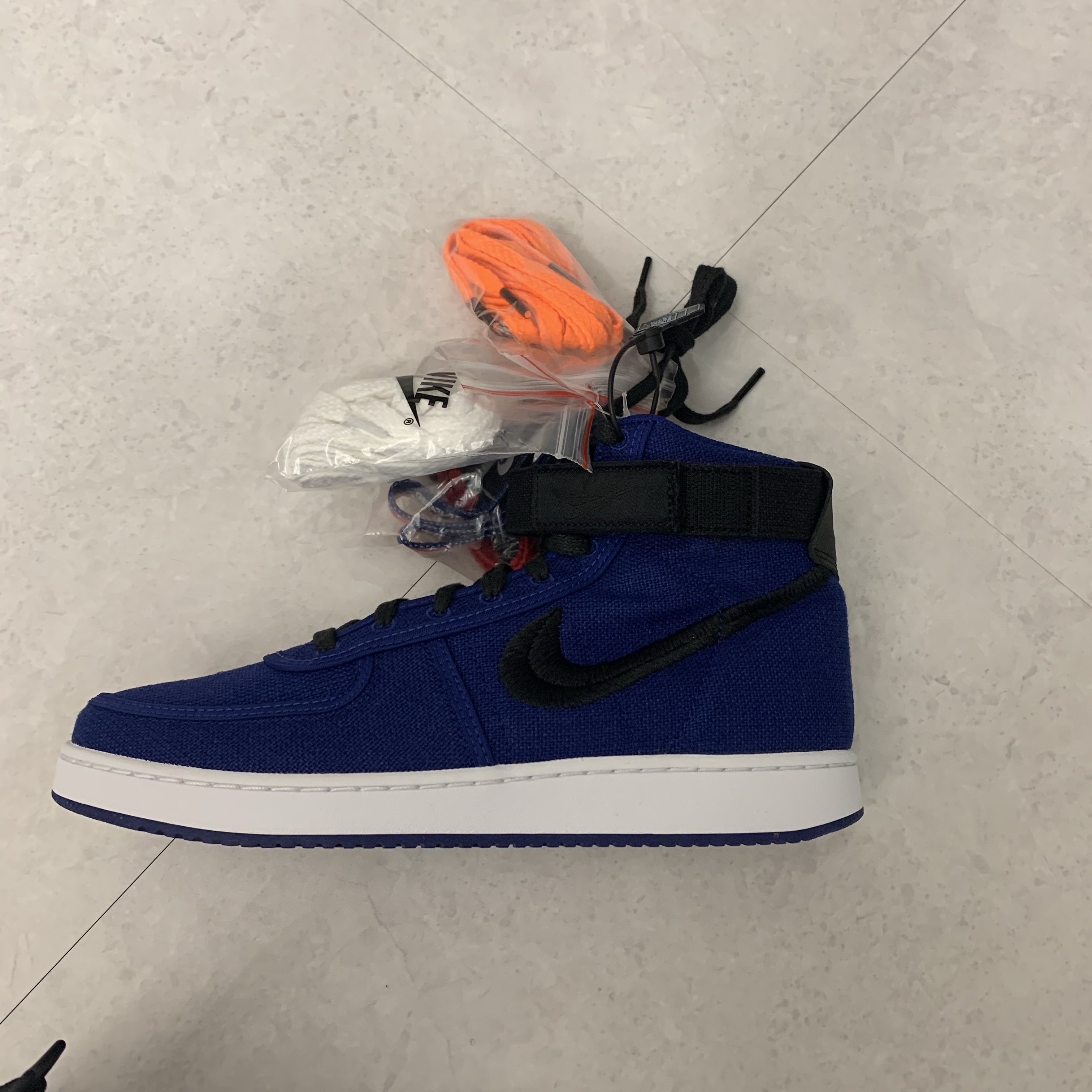 Nike x Stussy Vandal High Deep Royal Blue 착용 스타일 - 2