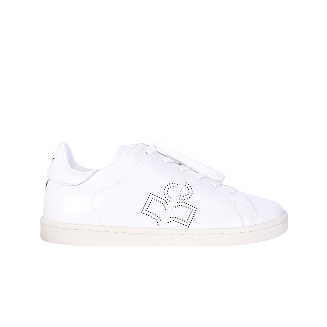 BK0047HA-A1E19N-20WH Isabel Marant Barth Monochrome Bart Leather Sneakers White - 23SS