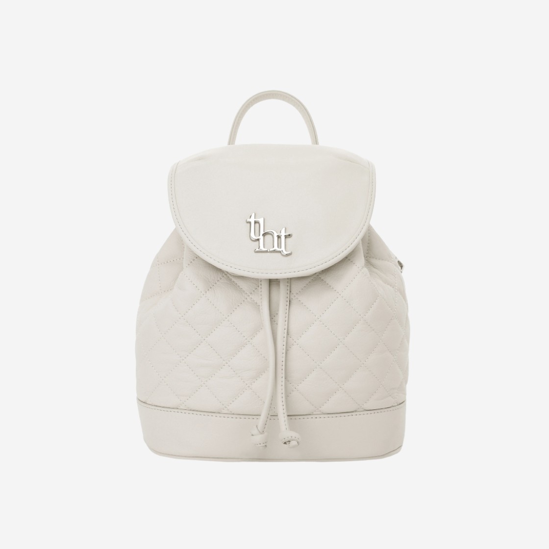 Threetimes Acorn Quilted Backpack Ivory 상세 이미지 1