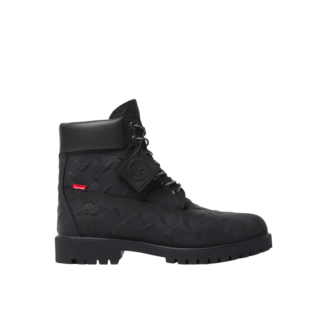 팀버랜드 x 슈프림 다이아몬드 플레이트 6인치 프리미엄 워터프루프 부츠 블랙 - 미디움(Timberland x Supreme Diamond Plate 6 Inch Premium Waterproof Boot Black - Medium)