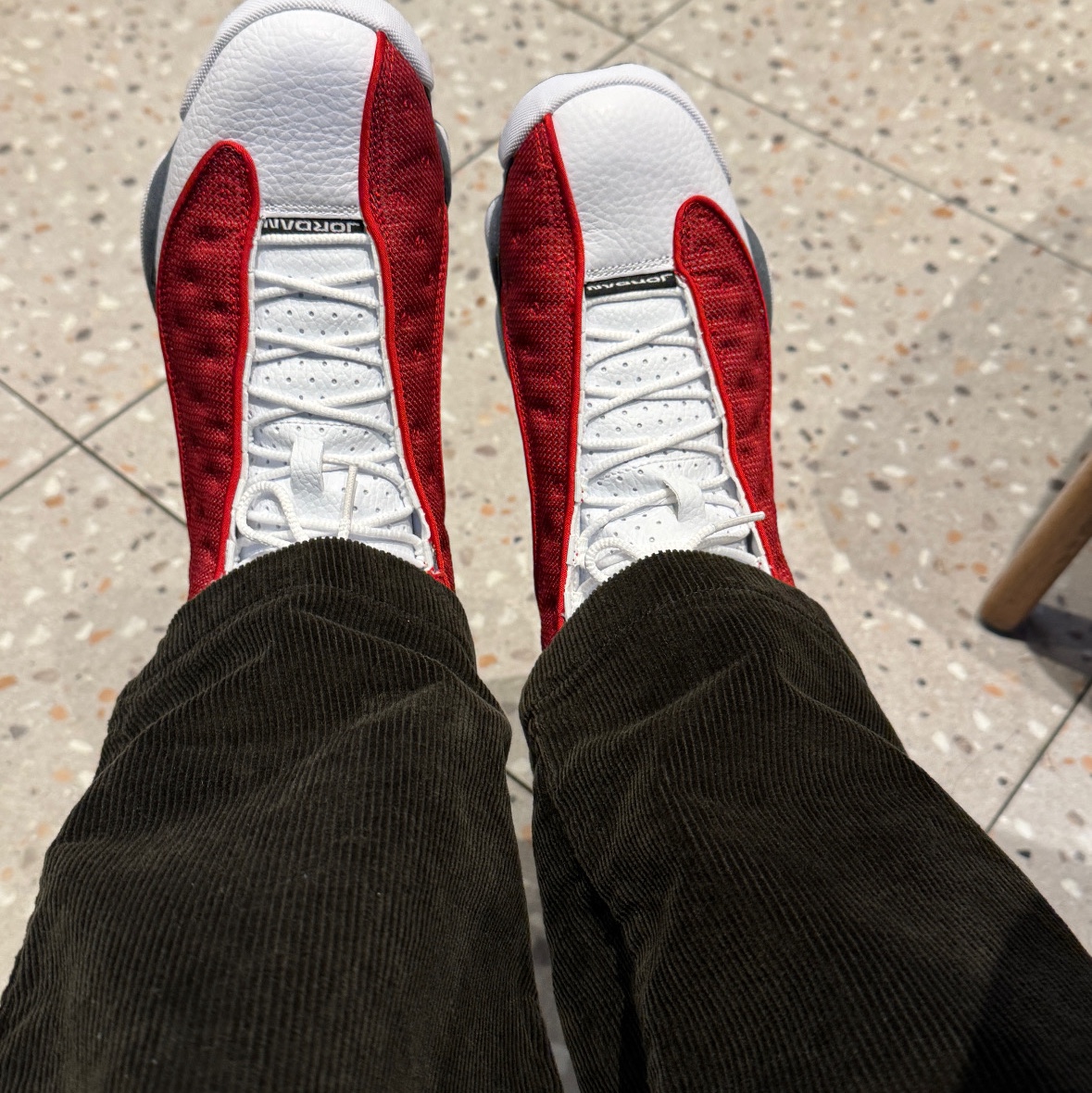 Jordan 13 Retro Gym Red Flint Grey 착용 스타일