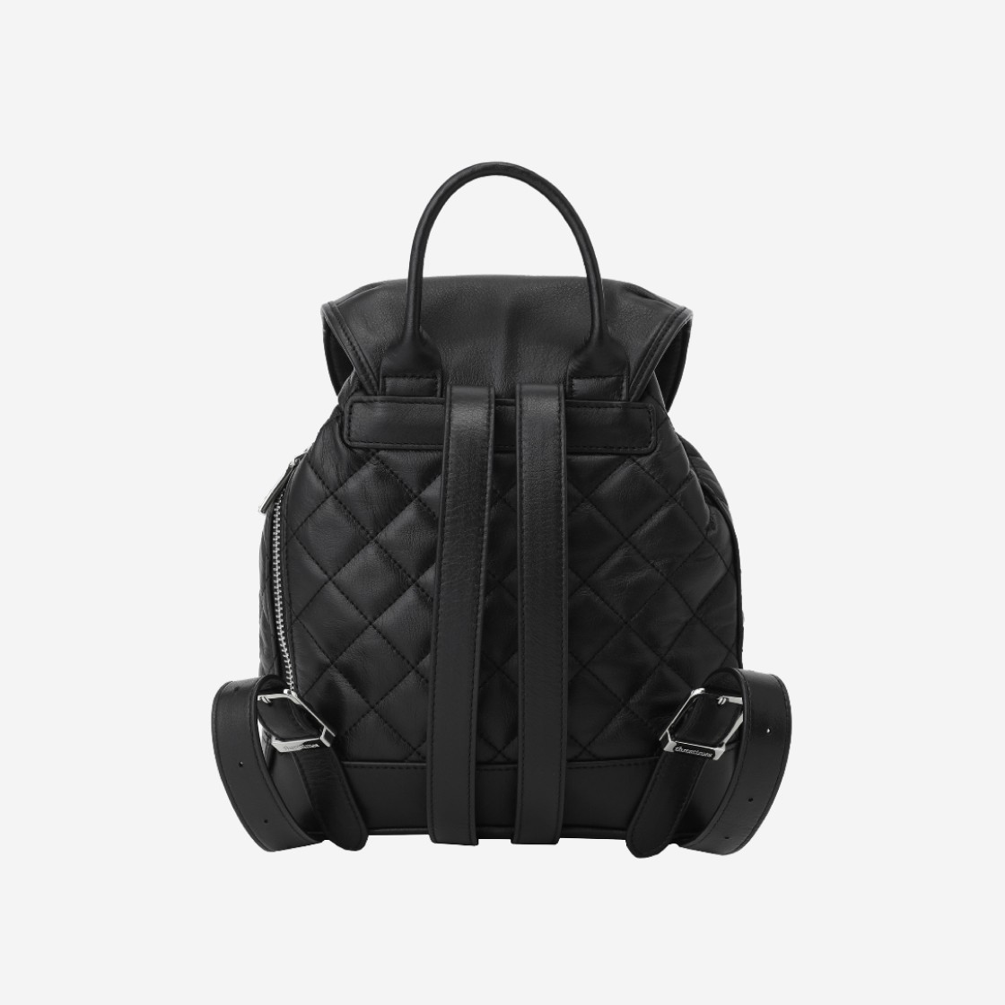 Threetimes Acorn Quilted Backpack Black 상세 이미지 3