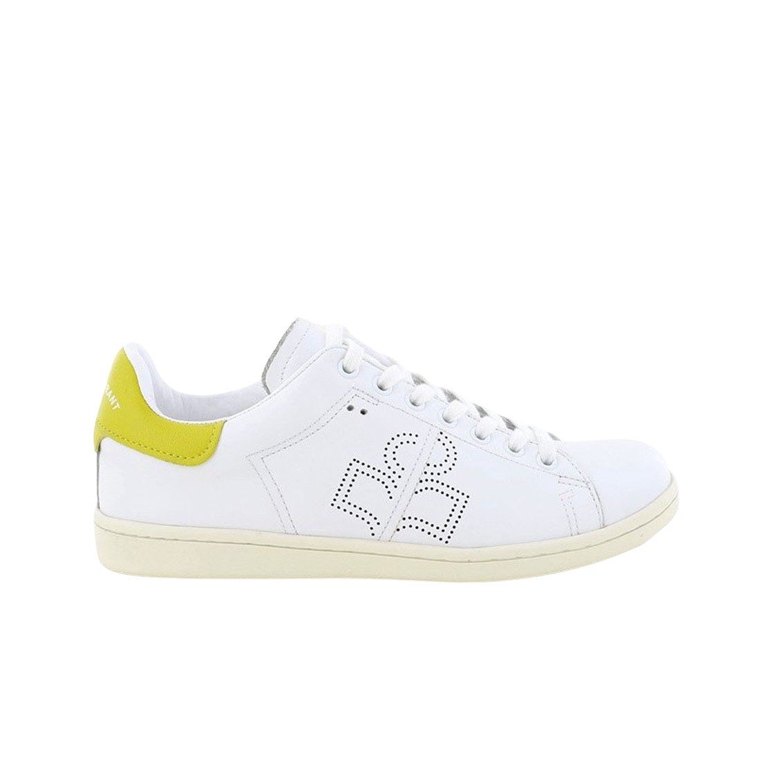 BK0025-22P073S-10YW (W) Isabel Marant Bart Logo Leather Sneakers Yellow - 22SS