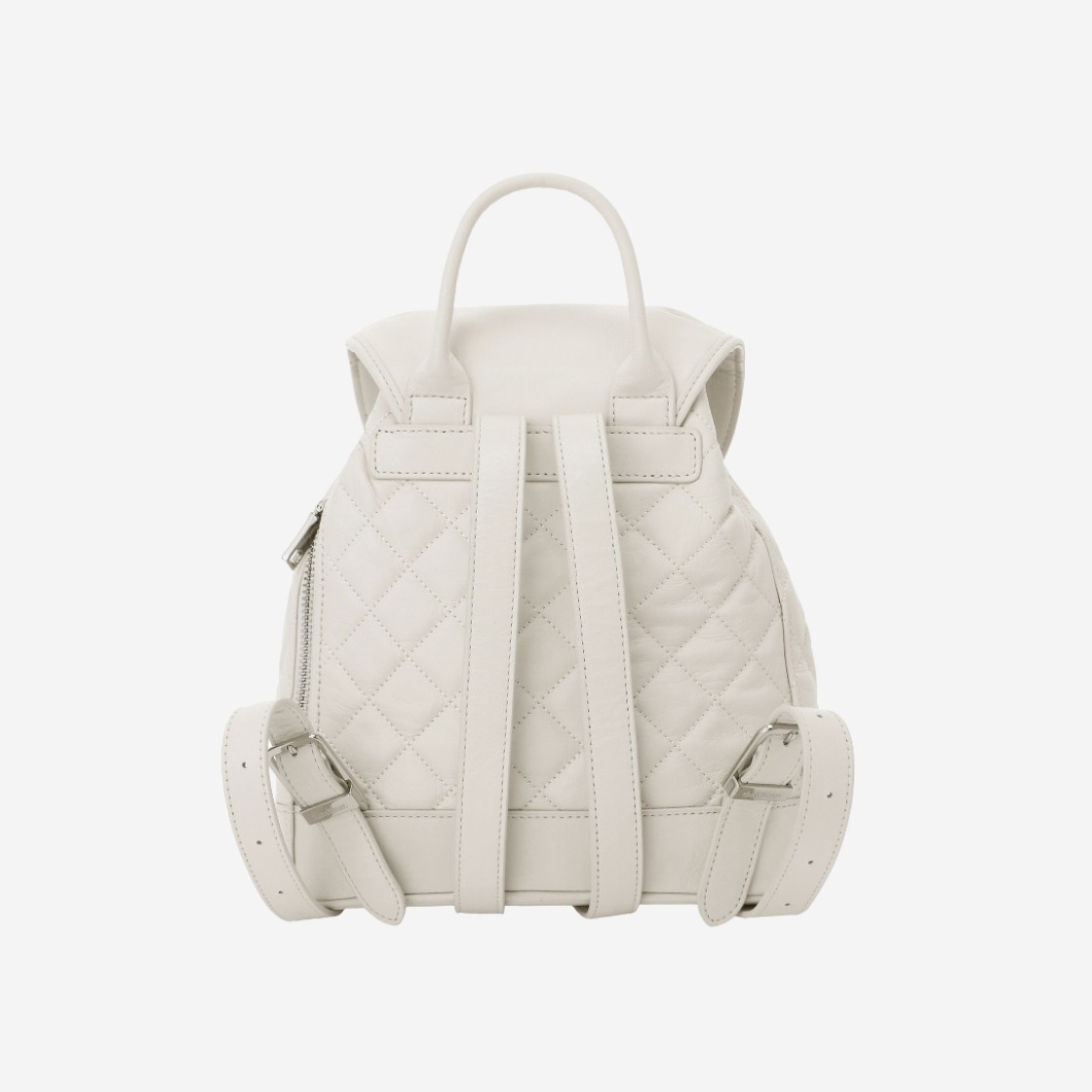 Threetimes Acorn Quilted Backpack Ivory 상세 이미지 3