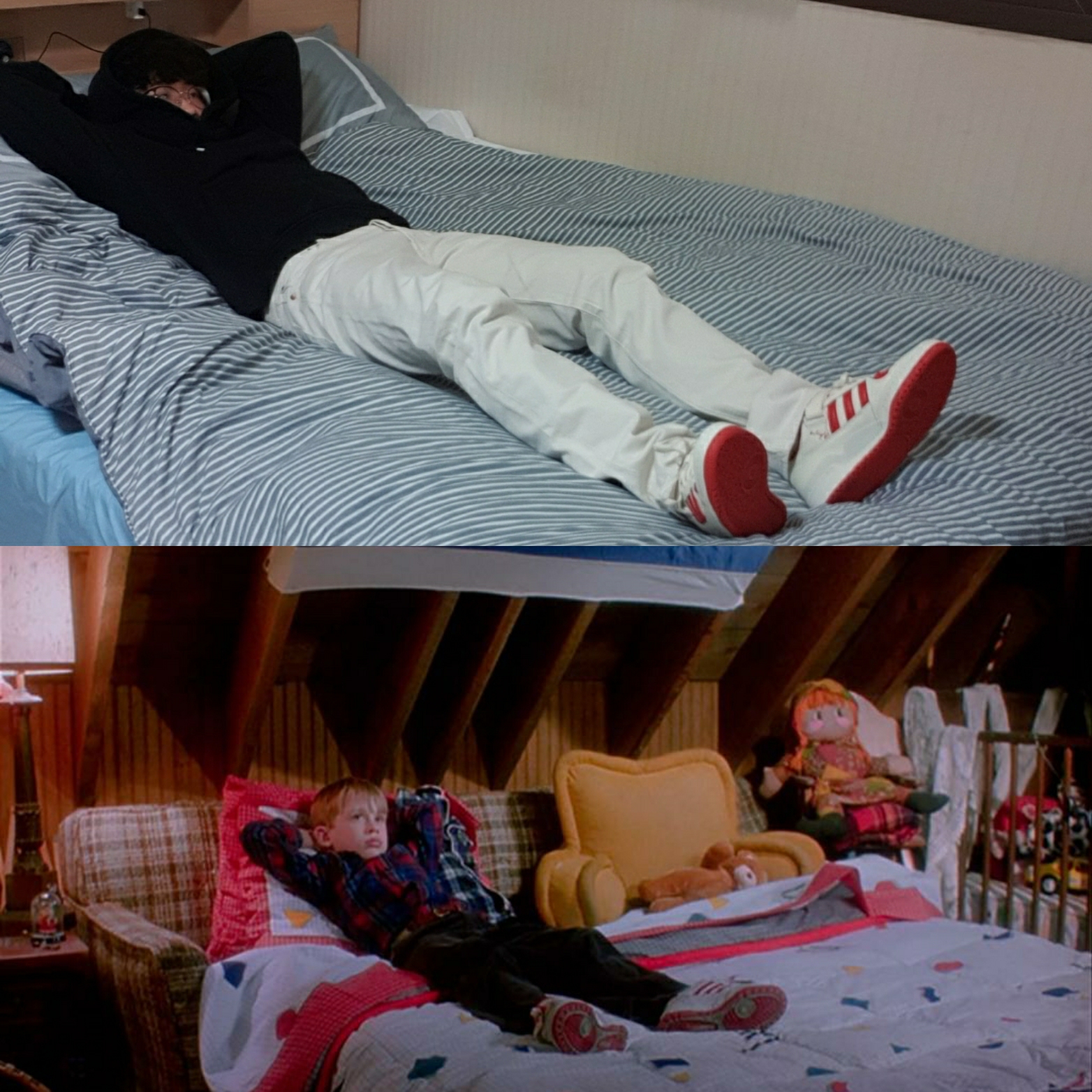 Lego Home Alone, Adidas Forum Low Home Alone 착용 스타일 - 2