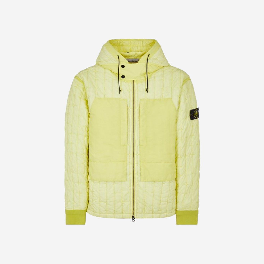 Stone Island 40731 Quilted Nylon Stella with Primaloft-TC Hooded Blouson Lemon - 24SS 상세 이미지 1