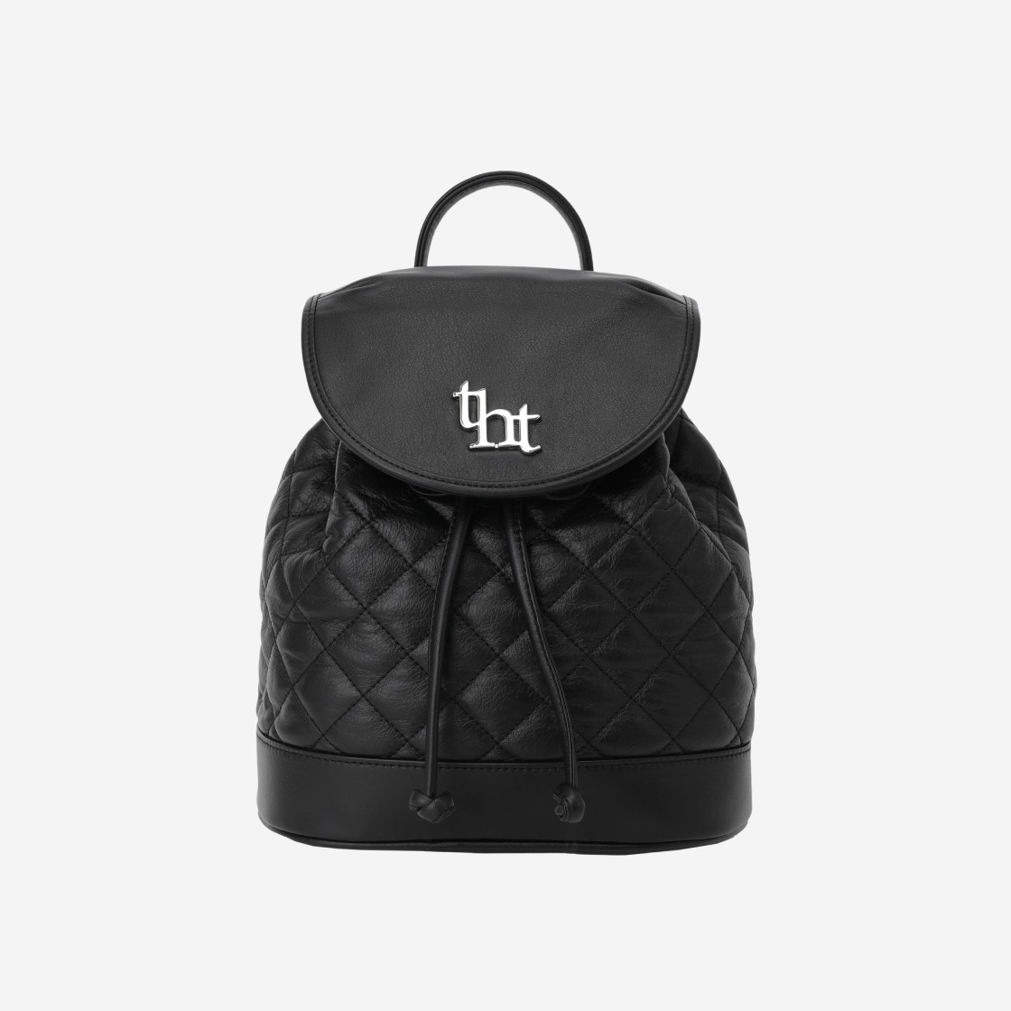 Threetimes Acorn Quilted Backpack Black 상세 이미지 1